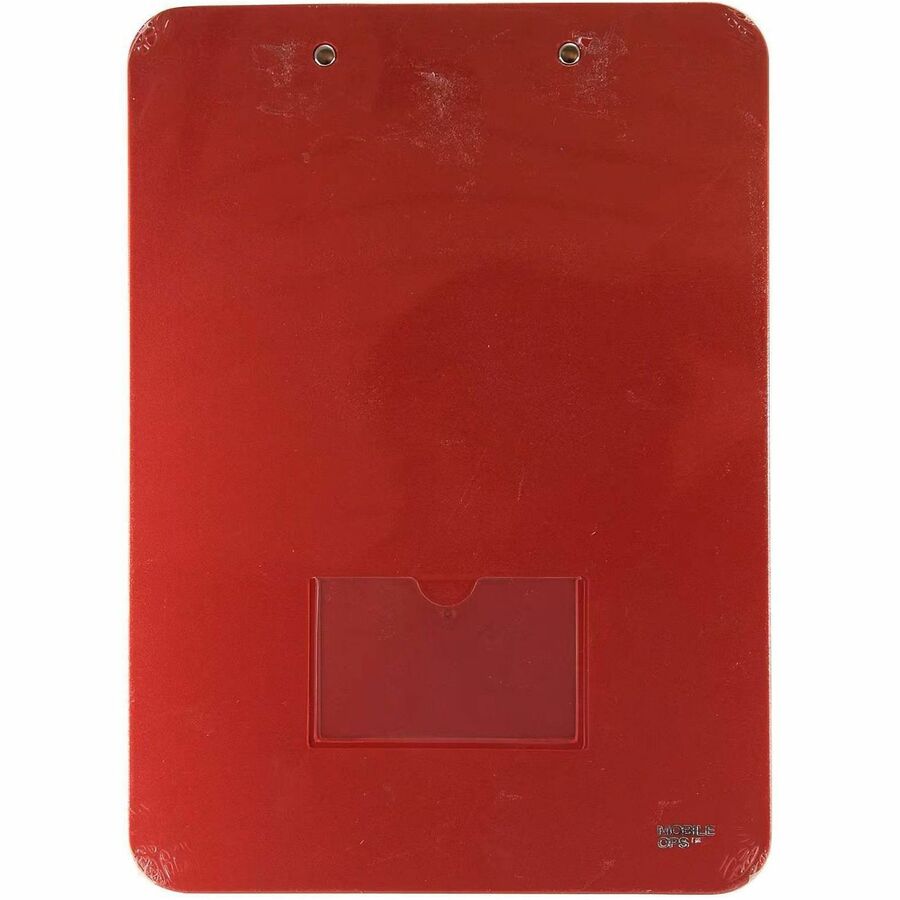 Mobile OPS Unbreakable Clipboard Red (61622) - Wire Clip - Polypropylene - Red