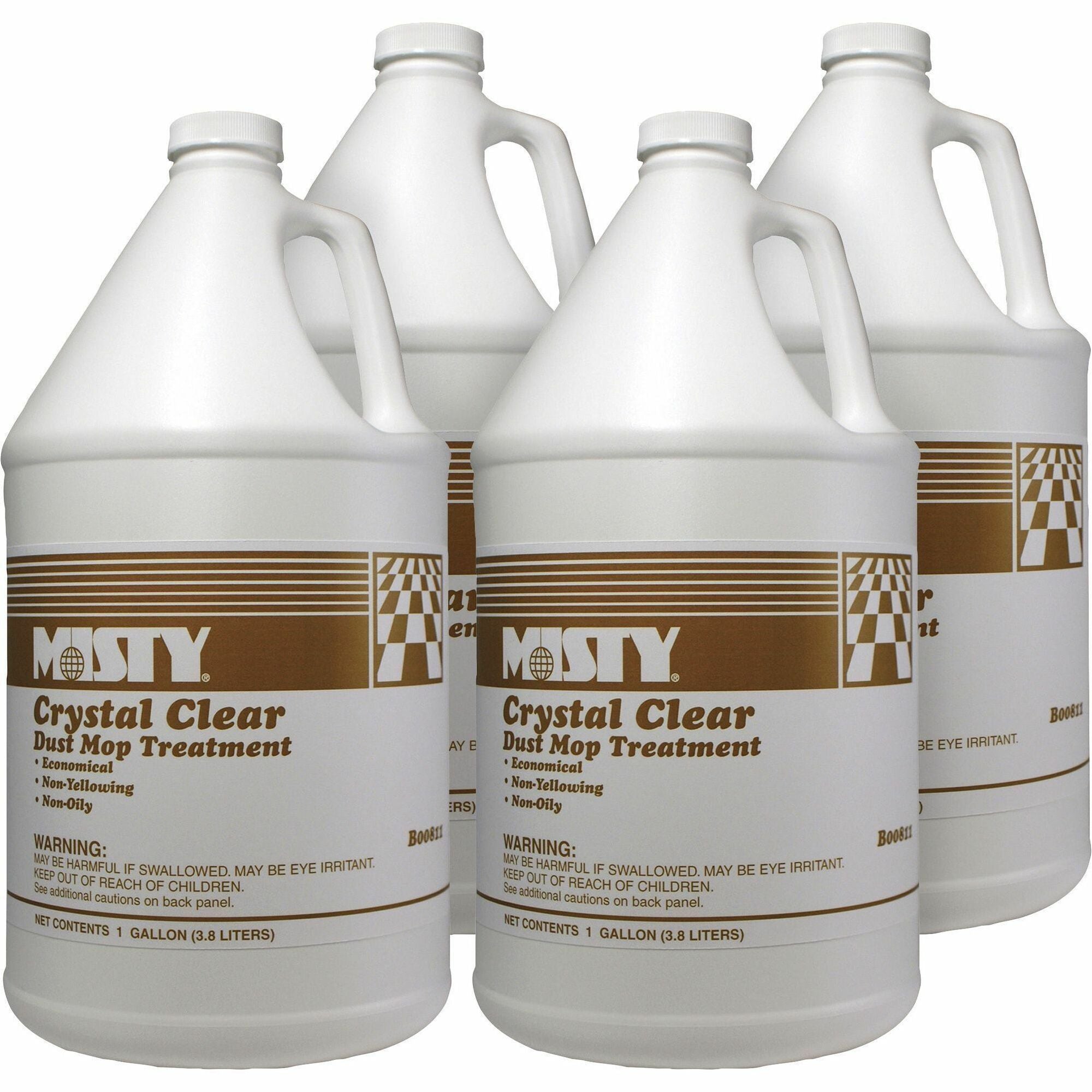 MISTY Apply Crystal Clear Deep Mop Treatment - For Multipurpose, Multi Surface - Ready-To-Use - 128 fl oz (4 quart) - Grapefruit Scent - Non-abrasive, Oil-free, Low Odor - Crystal Clear - 4 / Carton