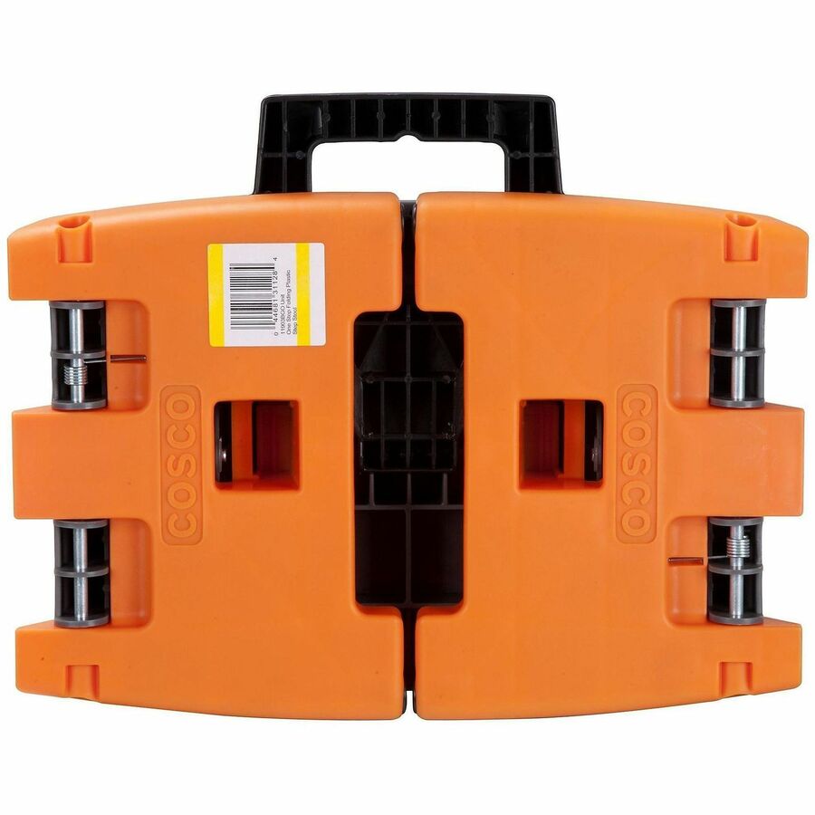 Cosco 1-Step Molded Folding Step Stool - 1 Step - 300 lb Load Capacity - Type IA - Gray, Orange