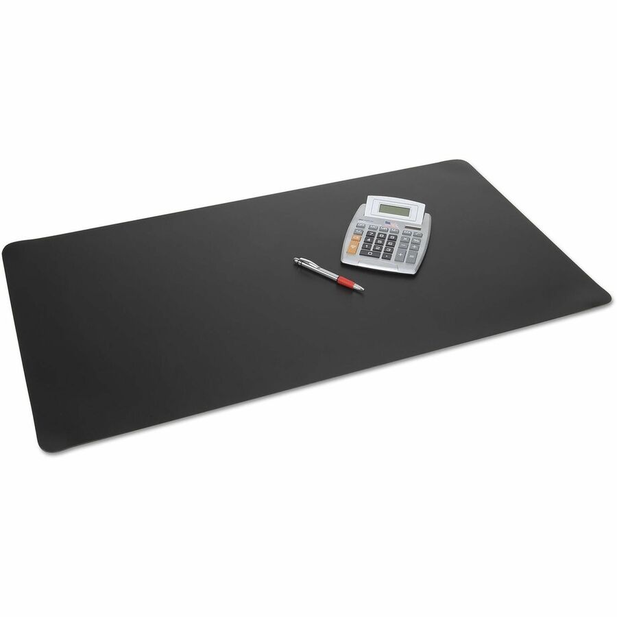 Artistic Rhinolin II Ultra Smooth Desk Pad - Rectangular - 24" Width x 17" Depth - Foam Backing - Polyvinyl Chloride (PVC), Rhinolin - Black