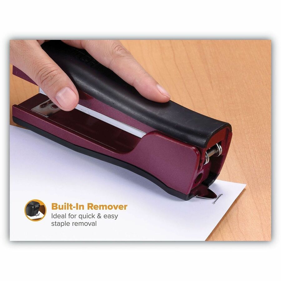 Bostitch Dynamo Stapler with Pencil Sharpener - Staples Upto 20 Sheet - Holds Upto 210 Staple - Full Strip - Magenta - 1 Each