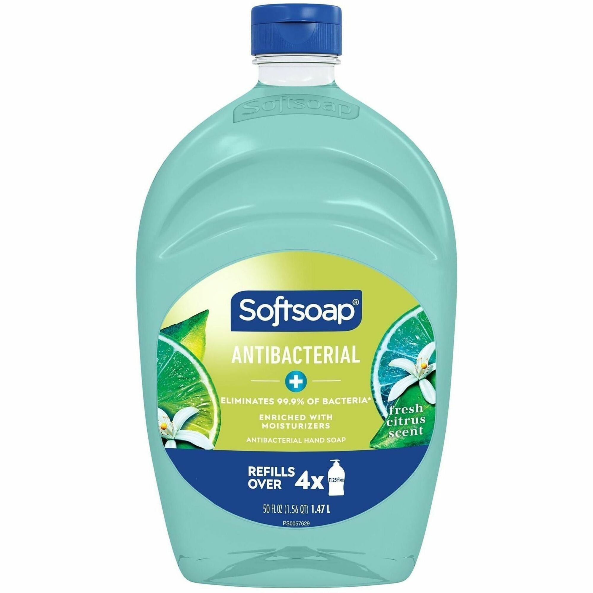 Softsoap Liquid Hand Soap - Fresh Citrus Scent - 1.56 quart - Bottle Dispenser - Bacteria Remover - Hand, Skin - Moisturizing - Antibacterial - Green - Paraben-free, Phthalate-free - 1 Each