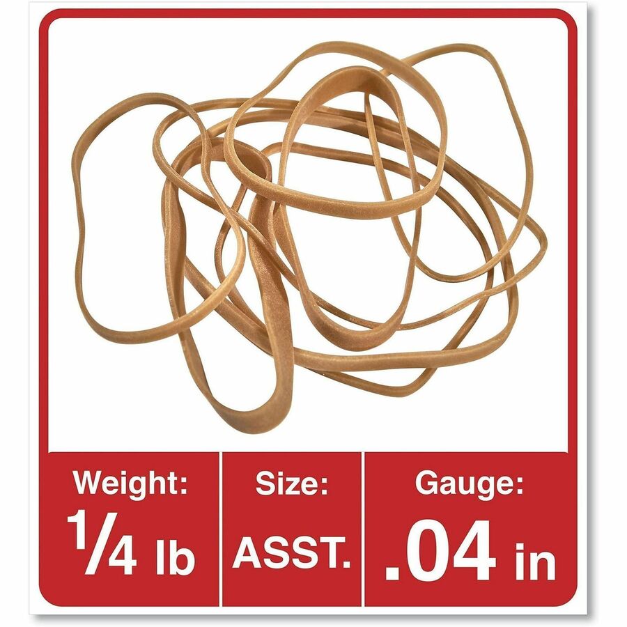 Universal Standard Rubber Bands - Size: #54, Assorted - Elastic - Rubber - Beige - 1 Pack
