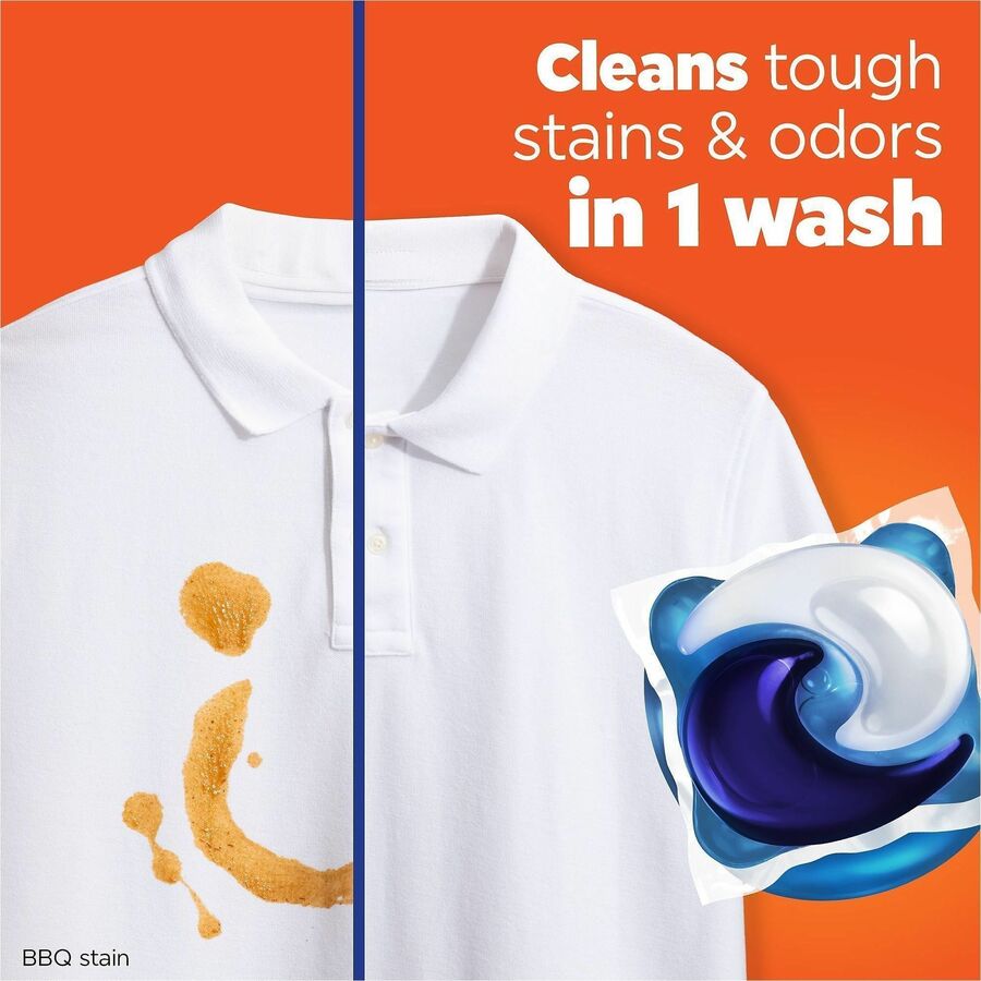 Tide Pods Laundry Detergent - For Laundry, Washing Machine, Clothes - Concentrate - Pod - Spring Meadow Scent - Recommended For: Stain Remover, Odor Remover - Deodorize, Spill Resistant - Orange - 112 / Pack