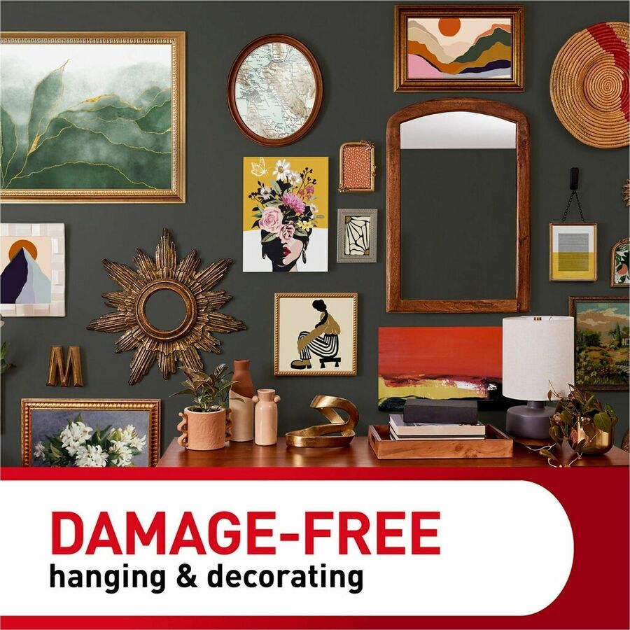 Command Clear Hanging Hooks Variety Pack - Adhesive - Assorted - for Wood, Tile, Glass, Metal, Hat, Calendar, Decoration, Smooth Surface, Key, Spoon, Tool, ... - Plastic - Clear - 1 Pack