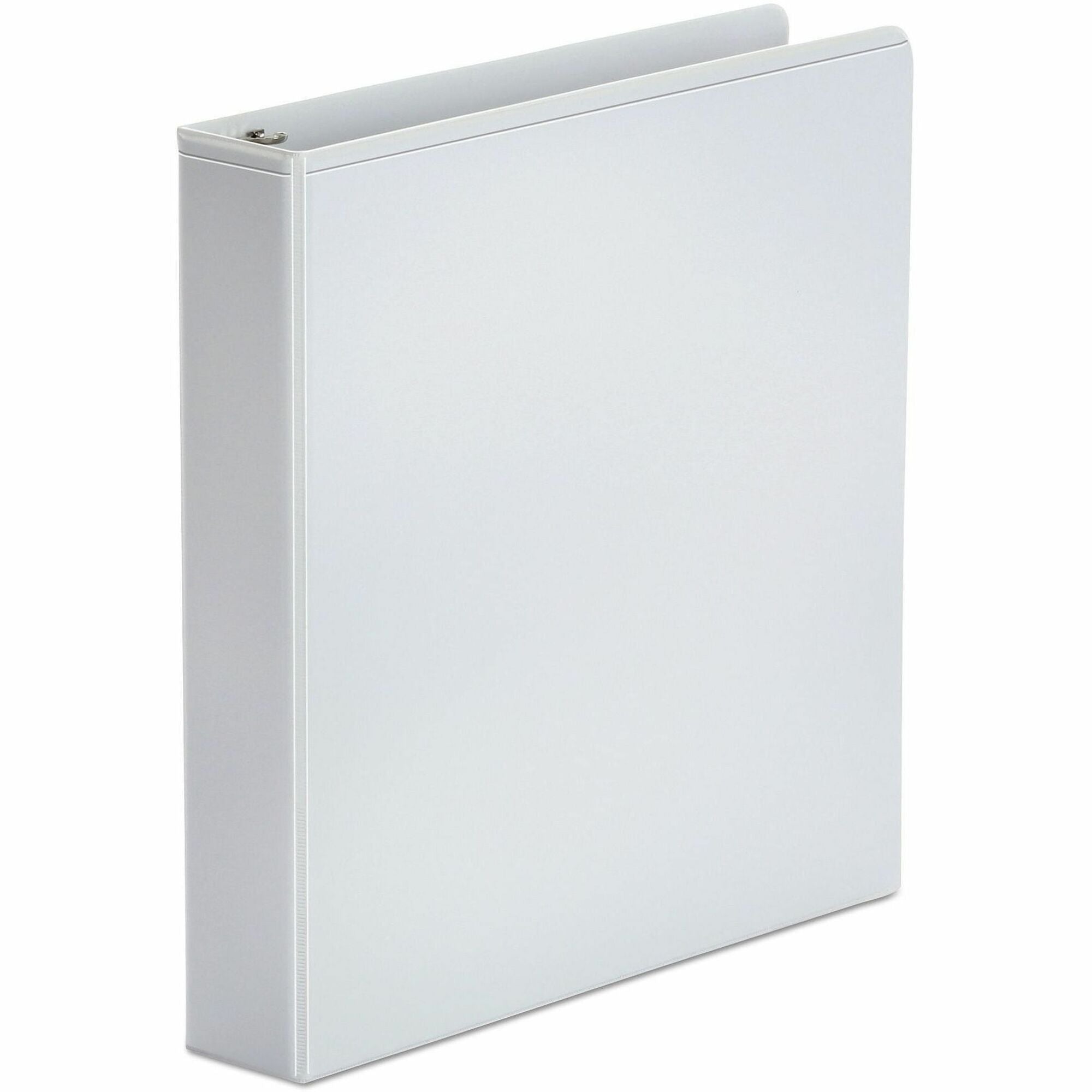 Universal Economy Round Ring View Binder, 3 Rings, 1.5" Capacity, 11 x 8.5, White - 1 1/2" Binder Capacity - 275 Sheet Capacity - 3 Ring(s) - Fastener(s): Ring - Pocket(s): 2, Inside Front & Back - Polypropylene - White - Non-stick - 1 Each
