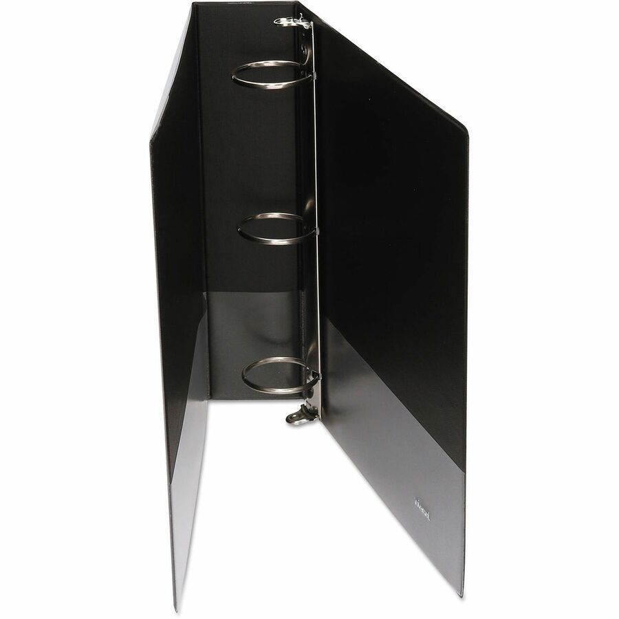 Universal Economy Round Ring View Binder, 3 Rings, 2" Capacity, 11 x 8.5, Black - 2" Binder Capacity - 375 Sheet Capacity - 3 Ring(s) - Fastener(s): Ring - Pocket(s): 2, Inside Front & Back - Polypropylene - Black - Non-stick - 1 Each