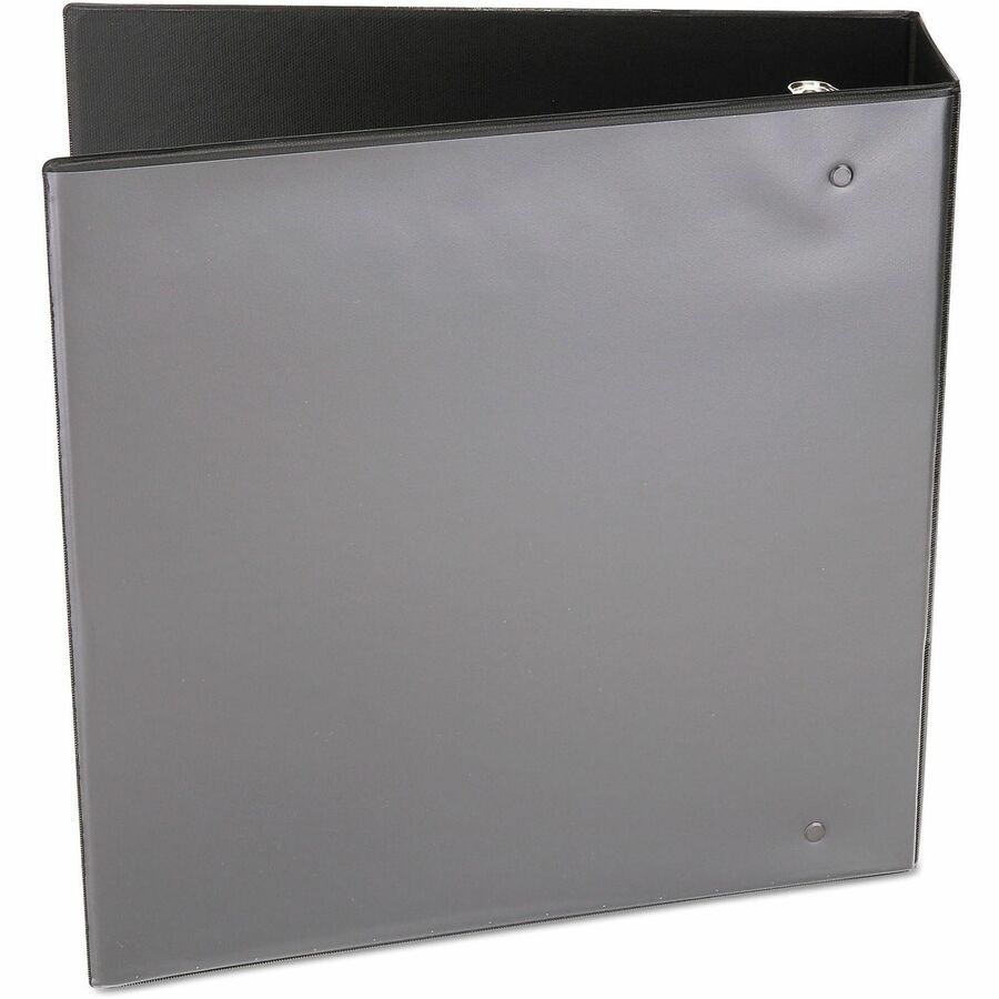 Universal Economy Round Ring View Binder, 3 Rings, 3" Capacity, 11 x 8.5, Black - 3" Binder Capacity - 625 Sheet Capacity - 3 Ring(s) - Fastener(s): Ring - Pocket(s): 2, Inside Front & Back - Polypropylene - Black - Non-stick - 1 Each