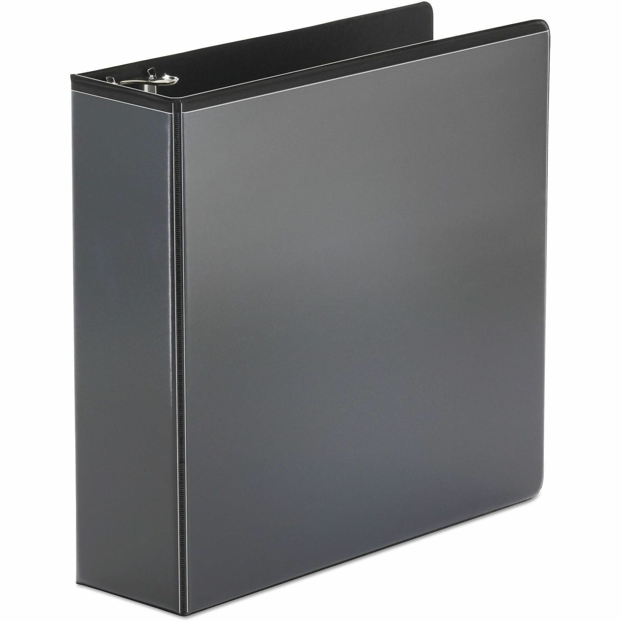 Universal Economy Round Ring View Binder, 3 Rings, 3" Capacity, 11 x 8.5, Black - 3" Binder Capacity - 625 Sheet Capacity - 3 Ring(s) - Fastener(s): Ring - Pocket(s): 2, Inside Front & Back - Polypropylene - Black - Non-stick - 1 Each
