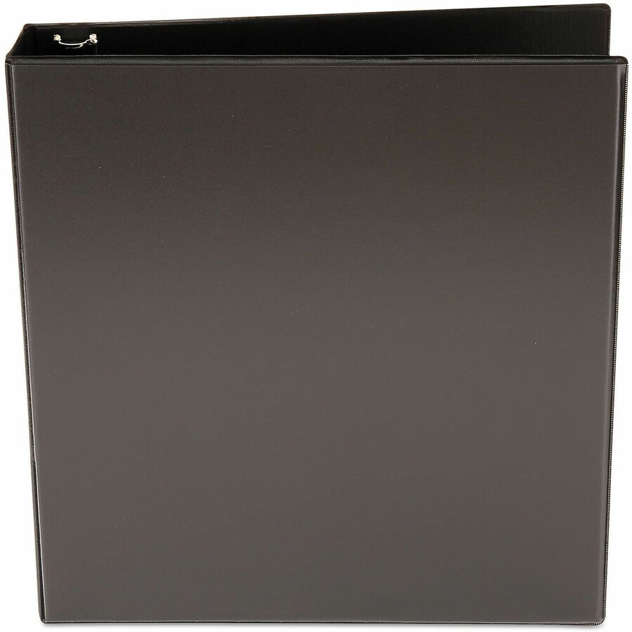 Universal Economy Round Ring View Binder, 3 Rings, 1.5" Capacity, 11 x 8.5, Black - 1 1/2" Binder Capacity - 275 Sheet Capacity - 3 Ring(s) - Fastener(s): Ring - Pocket(s): 2, Inside Front & Back - Polypropylene - Black - Non-stick - 1 Each