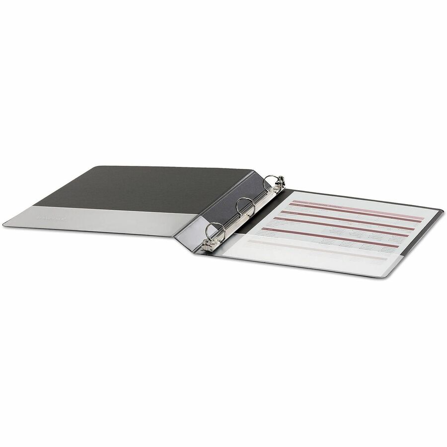 Universal Economy Round Ring View Binder, 3 Rings, 1" Capacity, 11 x 8.5, Black - 1" Binder Capacity - 175 Sheet Capacity - 3 Ring(s) - Fastener(s): Ring - Pocket(s): 2, Inside Front & Back - Polypropylene - Black - Non-stick - 1 Each