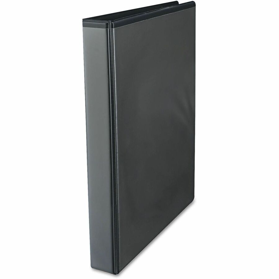 Universal Economy Round Ring View Binder, 3 Rings, 1" Capacity, 11 x 8.5, Black - 1" Binder Capacity - 175 Sheet Capacity - 3 Ring(s) - Fastener(s): Ring - Pocket(s): 2, Inside Front & Back - Polypropylene - Black - Non-stick - 1 Each