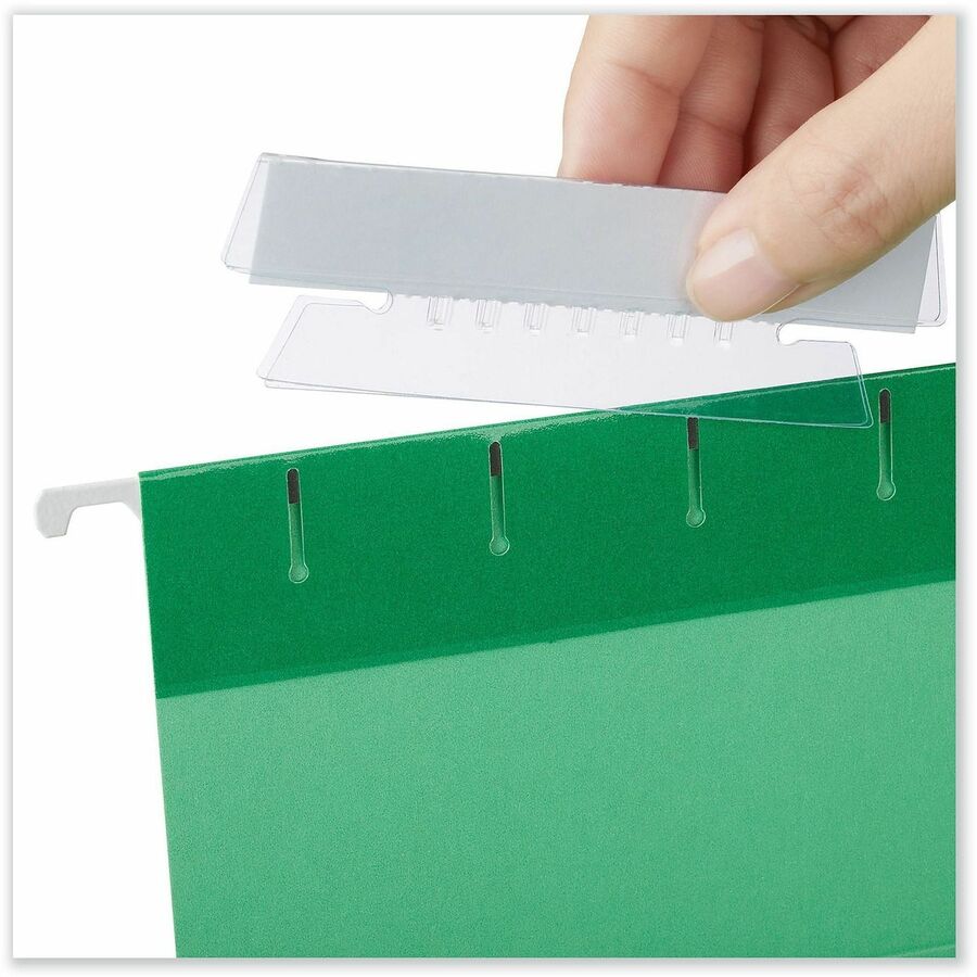 Universal Index Tab - 1/3 - 1.10" Tab Height x 3.70" Tab Width - Plastic Tab(s) - Durable, Easy to Read, Moisture Resistant, Insertable Tab - 25 / Pack