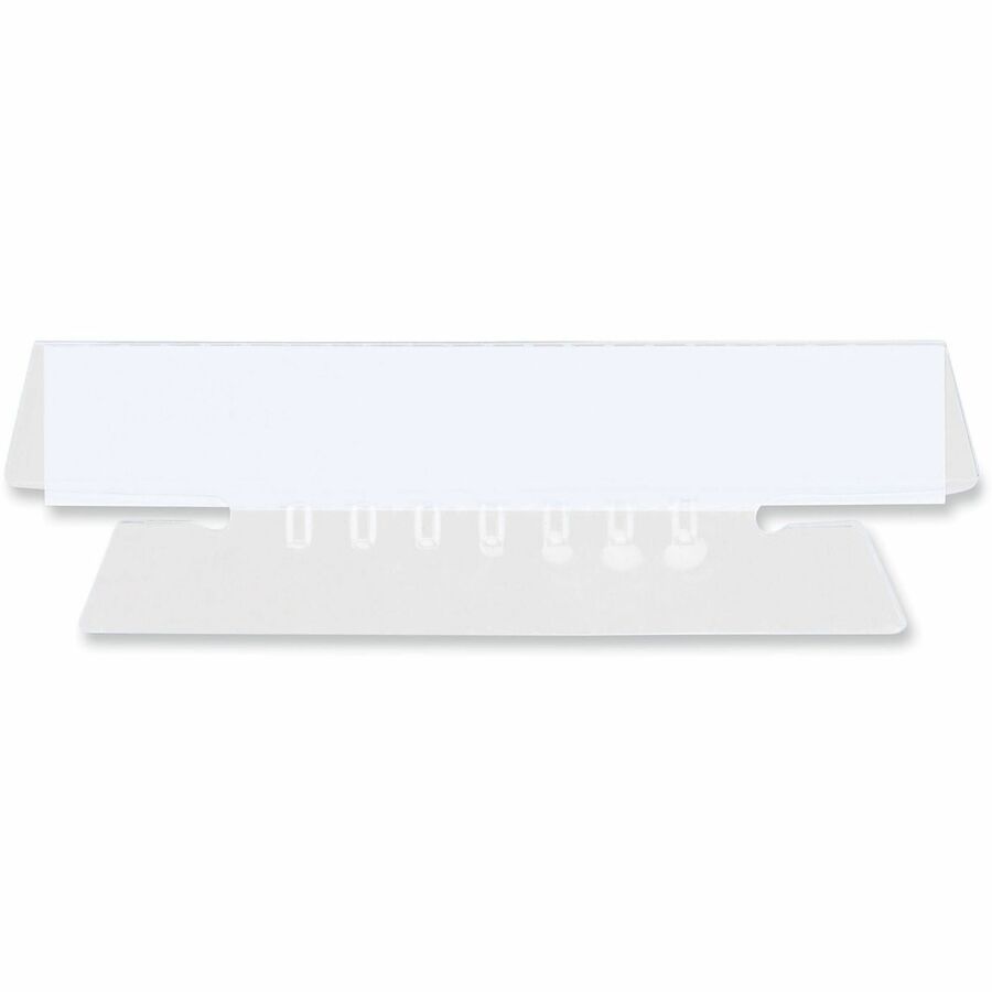 Universal Index Tab - 1/3 - 1.10" Tab Height x 3.70" Tab Width - Plastic Tab(s) - Durable, Easy to Read, Moisture Resistant, Insertable Tab - 25 / Pack