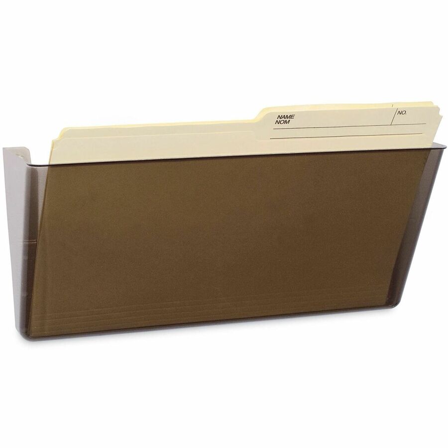 Storex Magnetic Legal Wall Pocket, Unbreakable Clear - 500 x Sheet - 7" Height x 16" Width x 4" Depth - Unbreakable, Magnetic, Adhesive, PVC Free, BPA Free - Clear - Poly - 1 Each