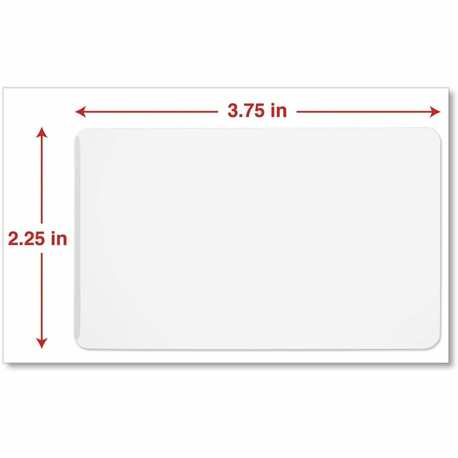 Universal Laminating Pouch - Sheet Size Supported: Business Card 3.50" Width x 2" Length - Laminating Pouch/Sheet Size: 3.75" Width x 2.25" Length x 5 mil Thickness - Glossy - for Document, Photo, Sign, ID Card, Card Stock, Paper, Business Card - Crack...