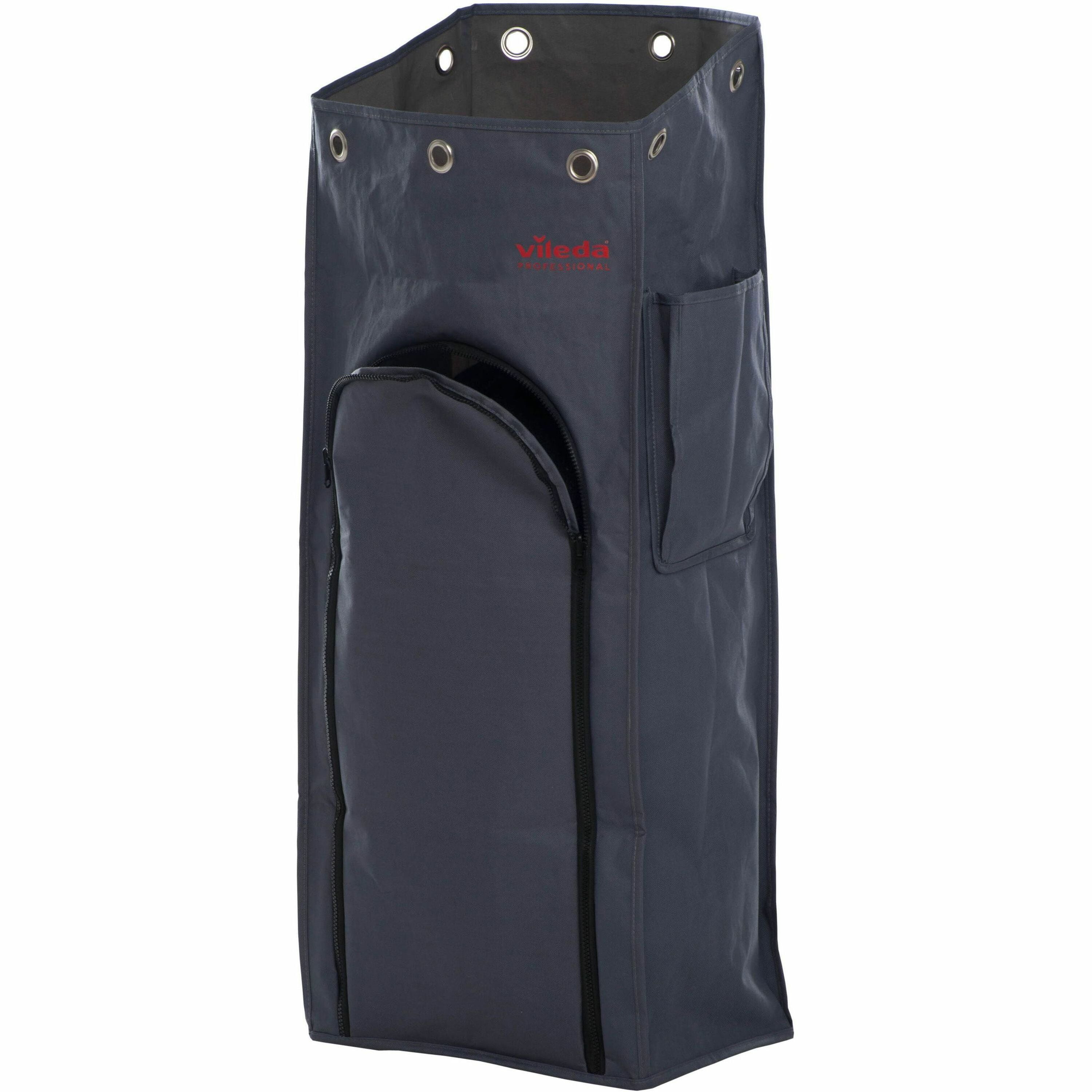 Vileda Professional VoleoPro Zipper Bin Bag Cover - 18.50 gal Capacity9.40" Width x 13.40" Depth - Zipper Closure - Multi - Janitorial Cart, Bottle, Cloth - 1 Each