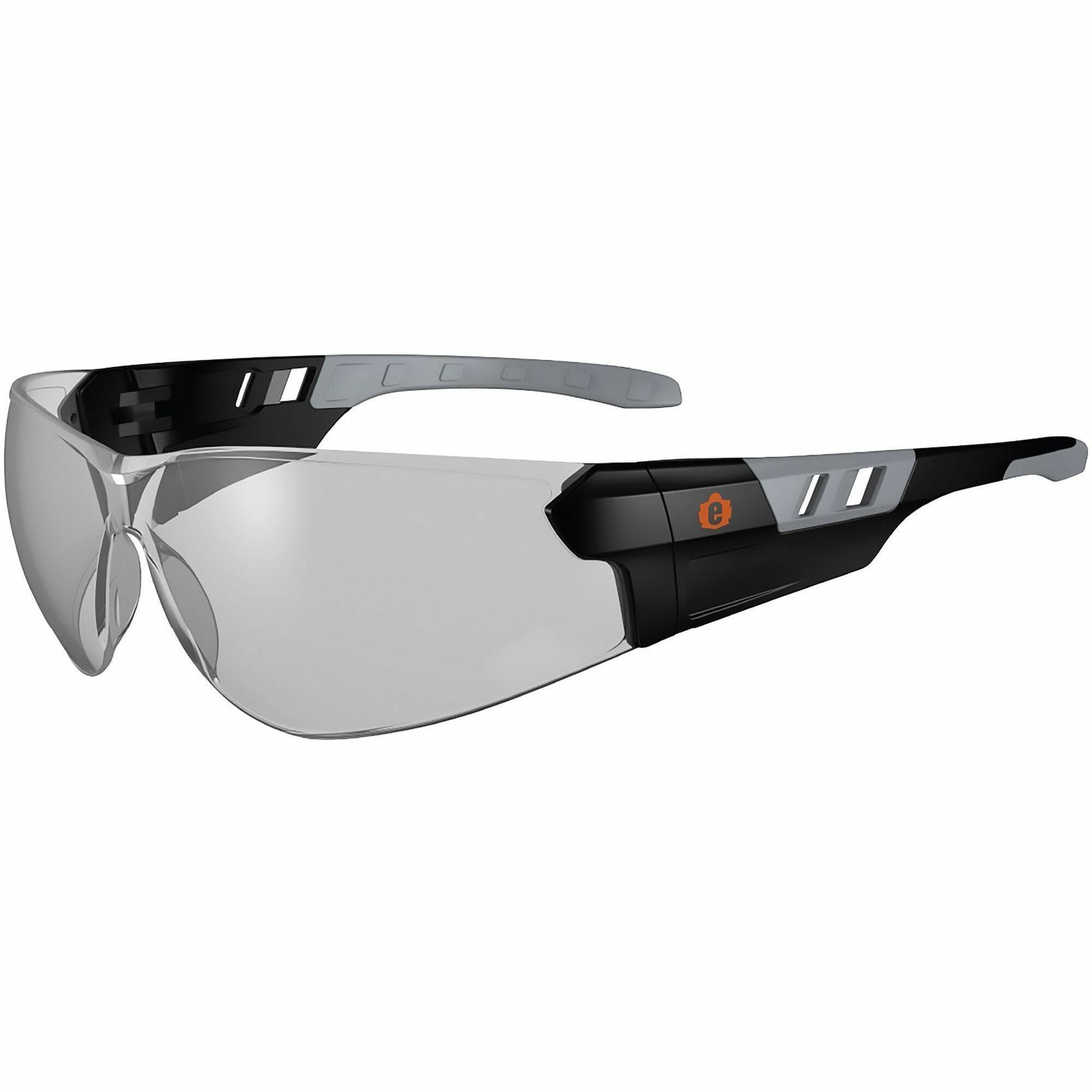 Ergodyne Skullerz SAGA Anti-Scratch & Enhanced Anti-Fog Safety Glasses, Sunglasses - Recommended for: Eye, Indoor - Fog, Impact, Ultraviolet, Sun, UVA, UVB, UVC Protection - Polycarbonate - Matte Black Frame - Anti-scratch, Anti-fog, Impact Resistant, ...