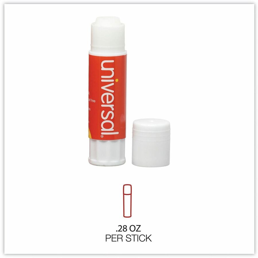 Universal Glue Stick - 0.28 oz - Clear - 12 / Pack