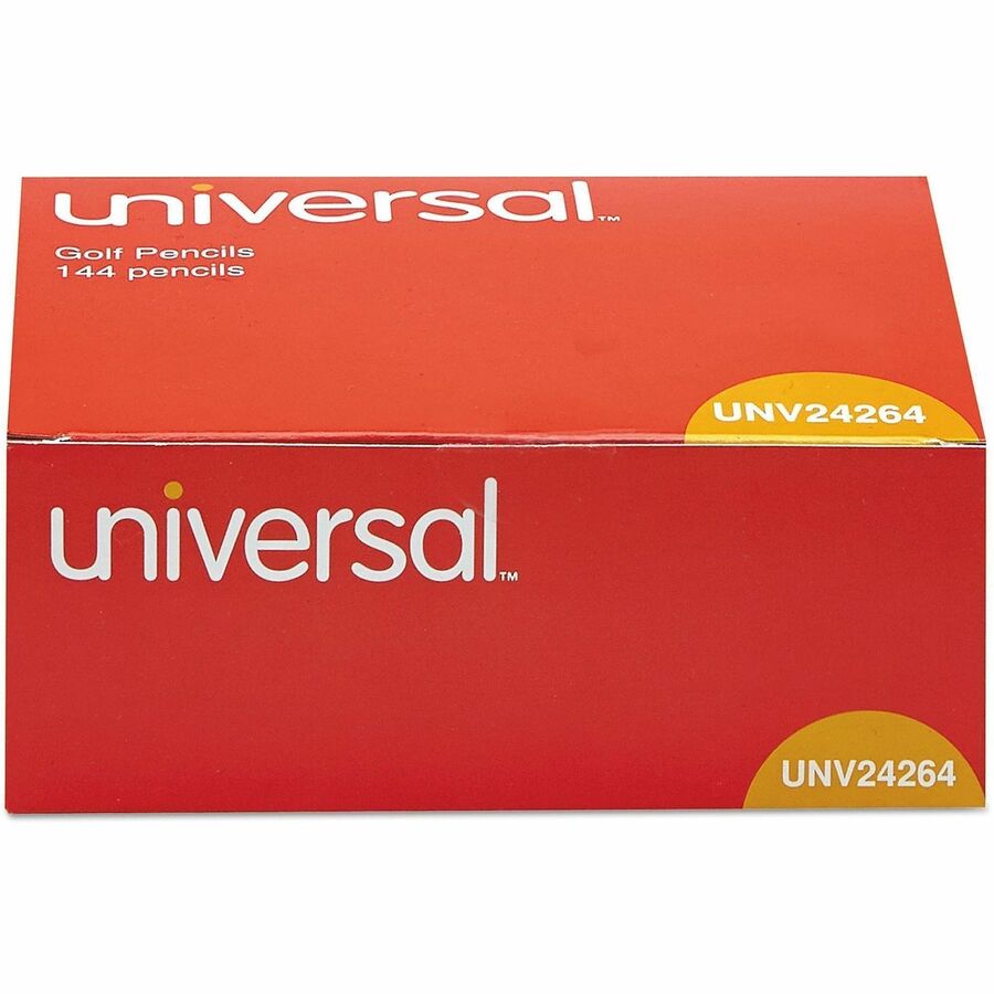 Universal Wood Pencil - Black Lead - HB/#2 - Yellow Wood Barrel - 144 / Box