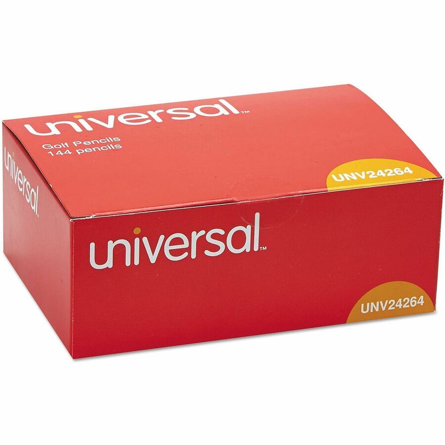 Universal Wood Pencil - Black Lead - HB/#2 - Yellow Wood Barrel - 144 / Box