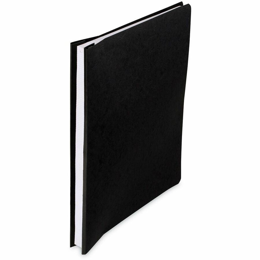 ACCO 14-7/8"x11" Presstex Hanging Data Binder - 6" Binder Capacity - Fastener(s): Post - Presstex, Acrylic, Nylon - Black - Hook, Water Resistant, Retractable Filing Hooks, Flexible, Hanging System, Embossed, Moisture Resistant - 1 Each