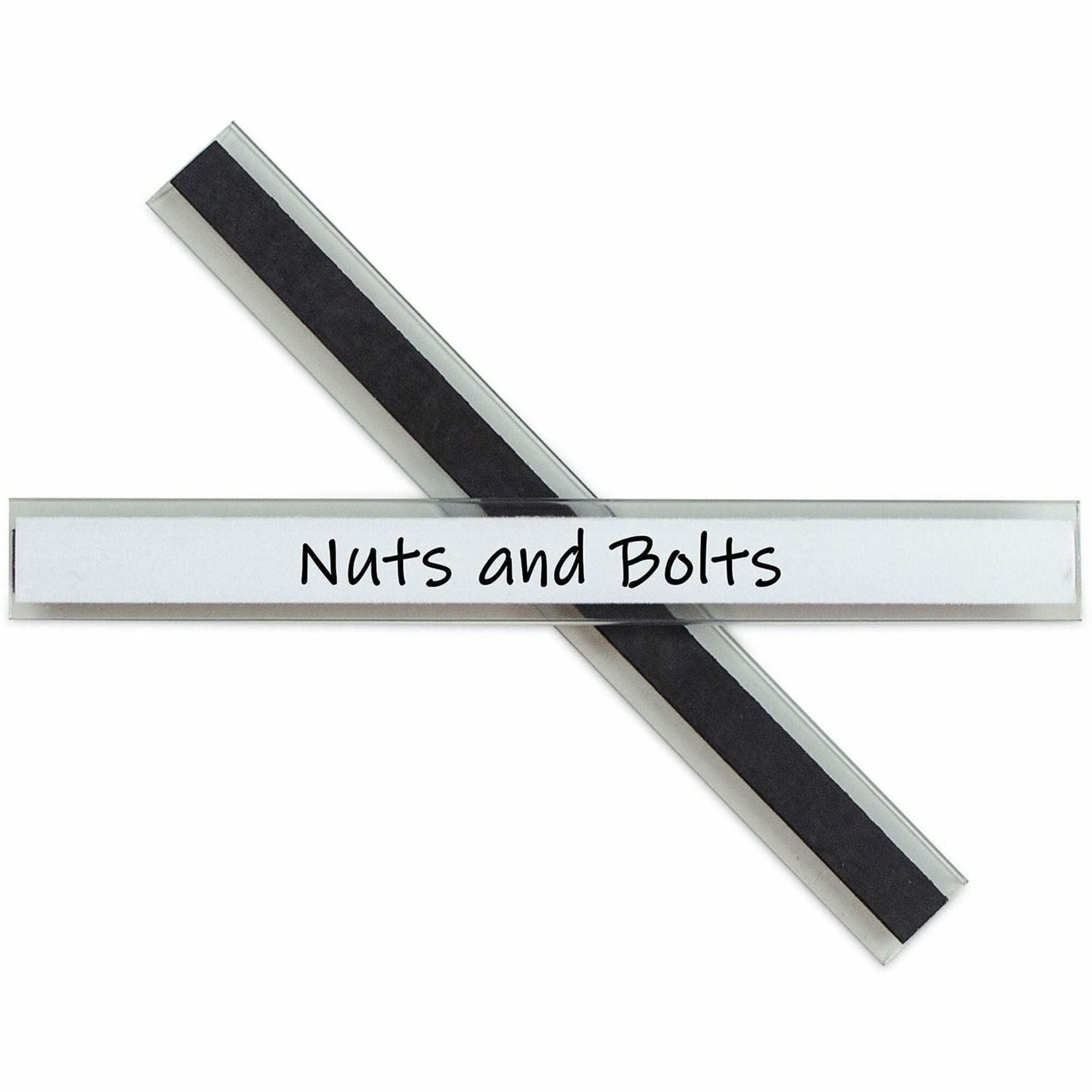 C-Line Label Holder - 5" Height x 5.1" Width x 7.4" Depth - Clear - Magnetic, Side-loading, Easy to Use, Repositionable, Built-in Pocket - 10 / Pack