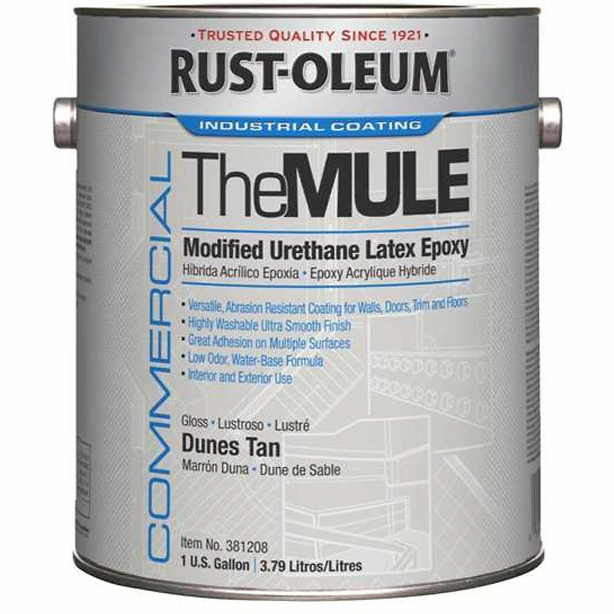 Rust-Oleum Modified Urethane Latex Epoxy (MULE) - Dunes Tan - Urethane, Latex, Epoxy - 2 / Carton