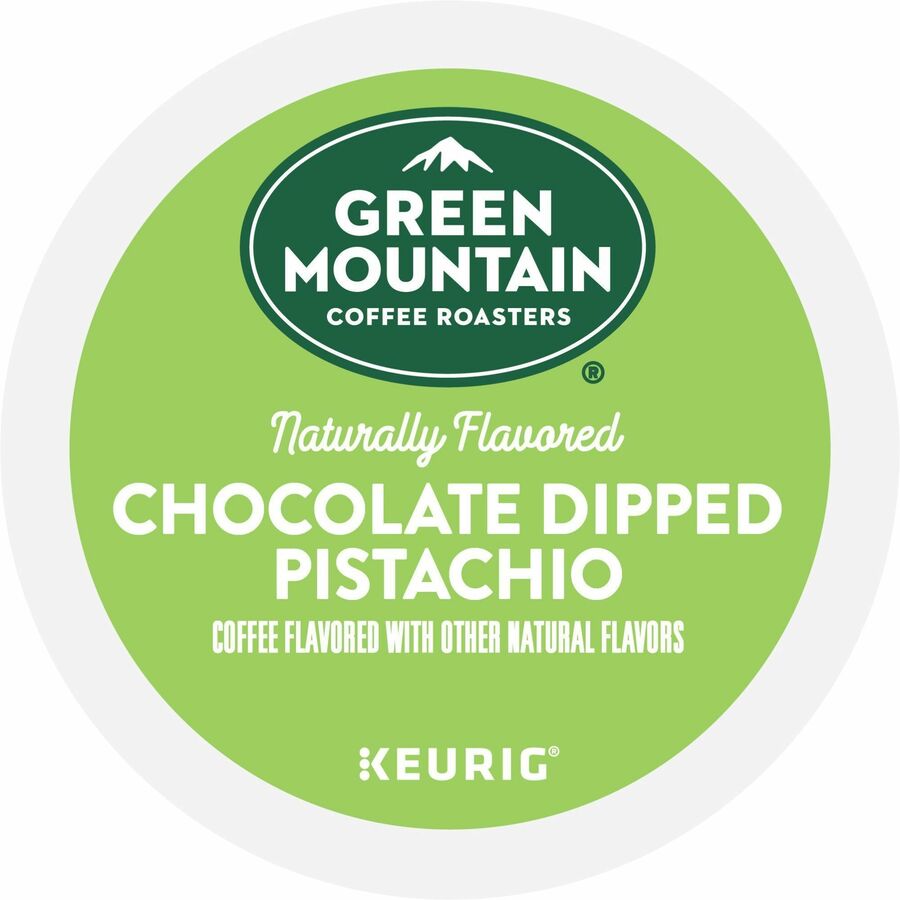 Green Mountain Coffee Roasters® K-Cup, Pod Coffee - Compatible with Keurig Brewer - Smooth - K-Cup, Pod - Chocolate Dipped Pistachio - Kosher - 24 / Box