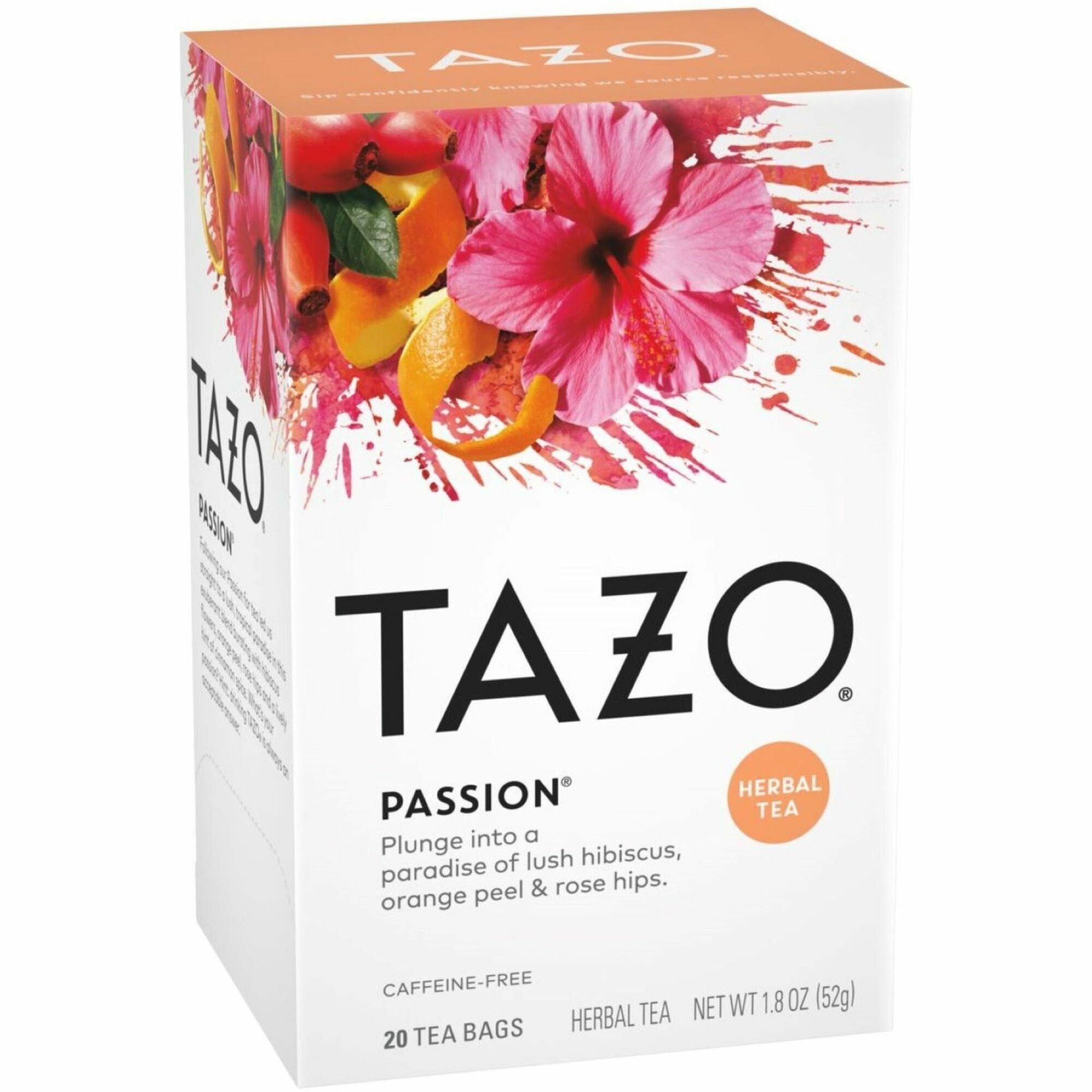 Tazo Passion Herbal Tea Bag - Herbal Tea - Organic - 20/Box - 6 / Carton