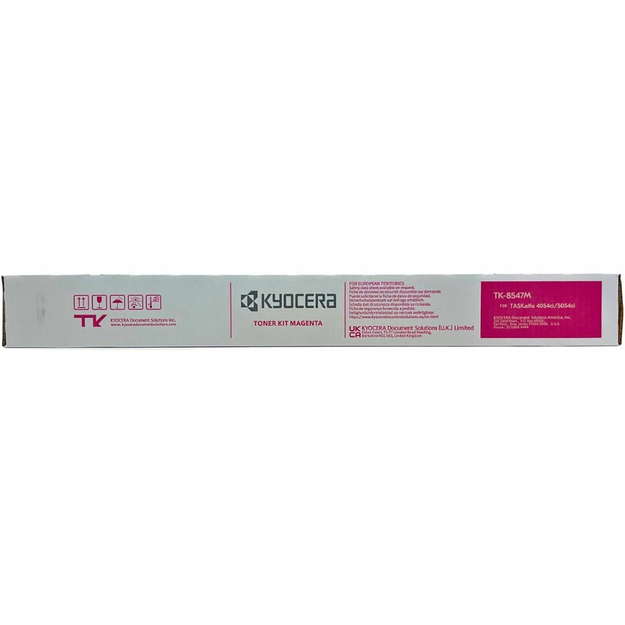 Kyocera TK-8547M Original Standard Yield Laser Toner Cartridge - Magenta - 1 Each - 20000 Pages