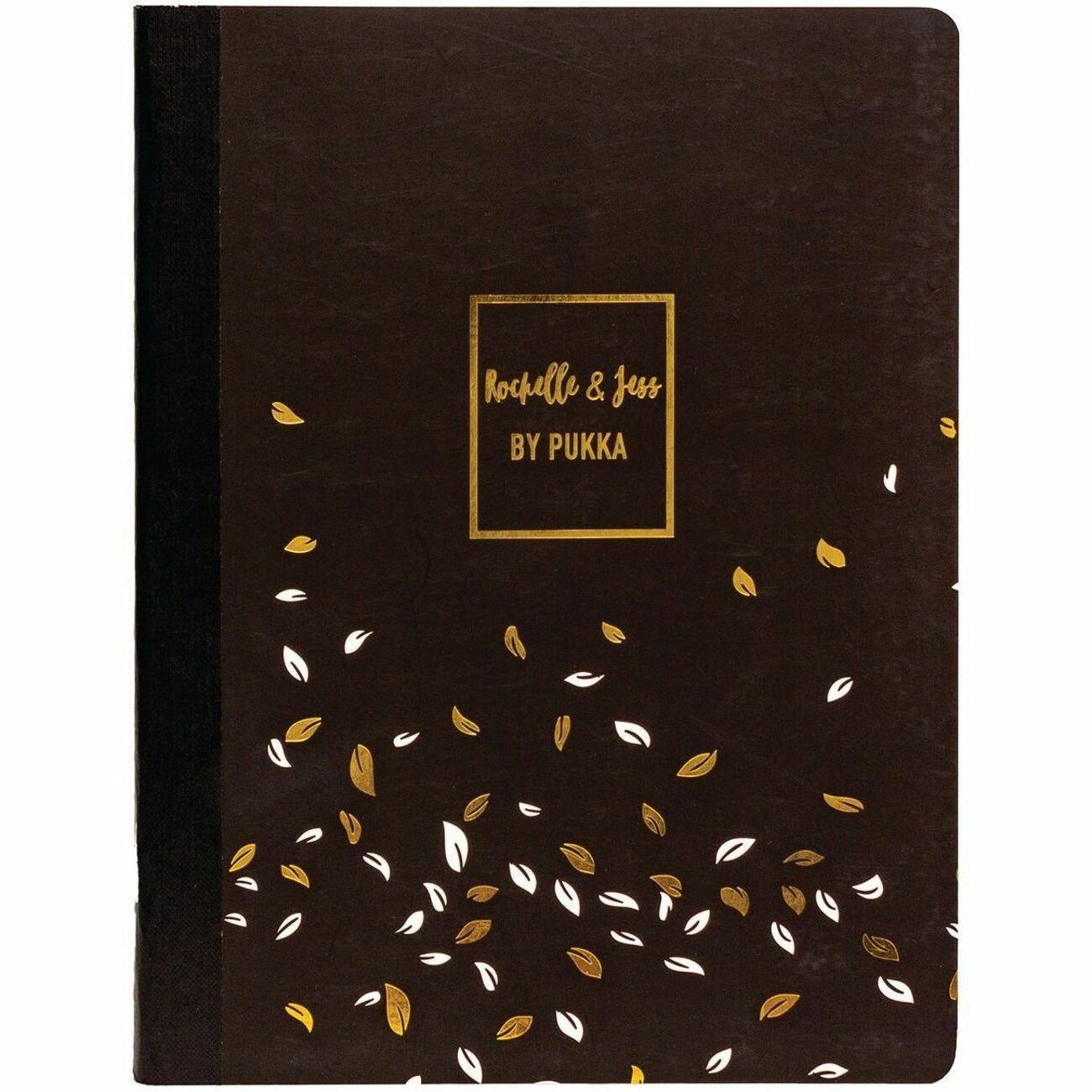 Pukka Pads Rochelle & Jess Composition Books - 70 Pages - Printed - Both Side Ruling Surface - College Ruled Front Ruling - 80 g/m² Grammage - 9.75" Height x 7.5" Width - Black, Pink, Lilac Cover - 3 / Pack