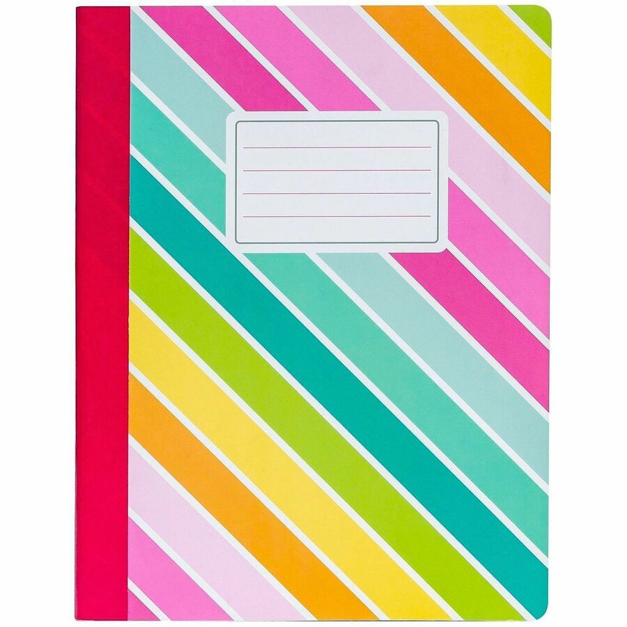 Pukka Pads 3 Pack Composition Books - 140 Pages - Printed - Stitched - College Ruled Front Ruling - 80 g/m² Grammage - 9 3/4" x 7 1/2" Sheet Size - Assorted Cover - 3 / Pack