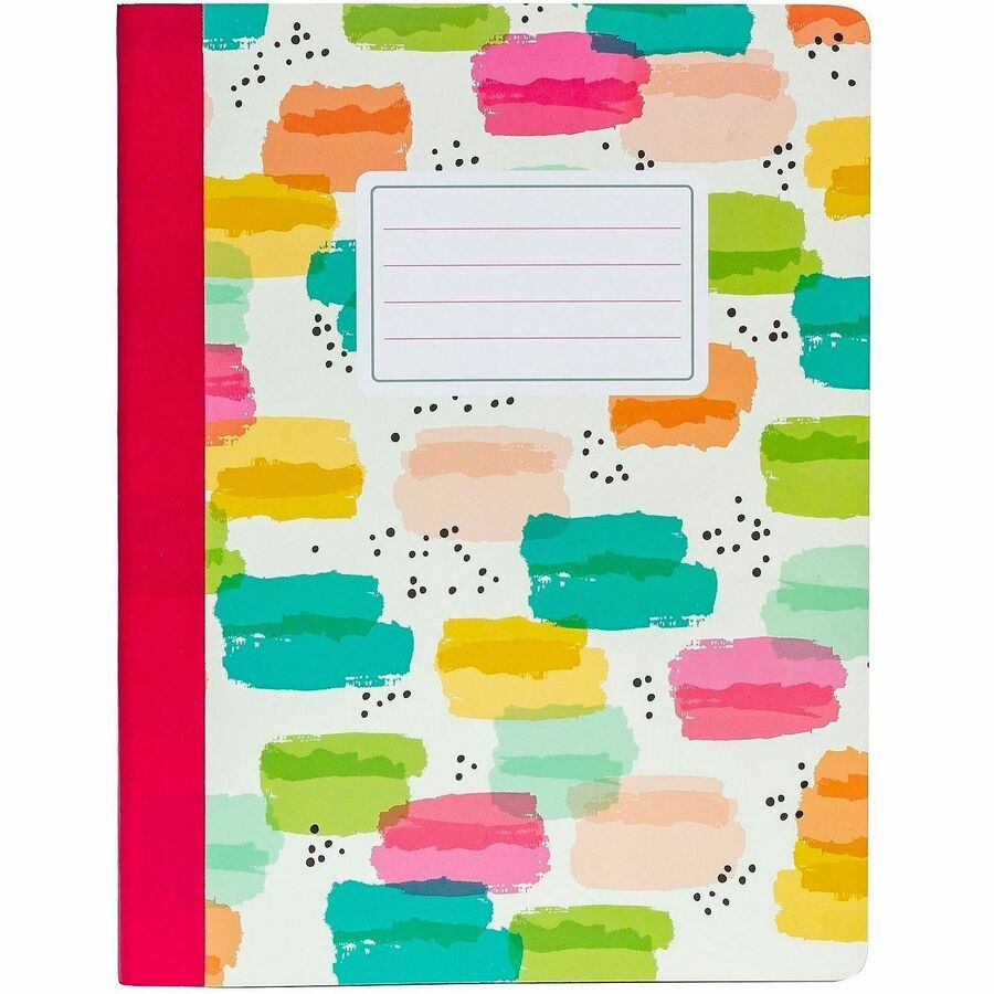 Pukka Pads 3 Pack Composition Books - 140 Pages - Printed - Stitched - College Ruled Front Ruling - 80 g/m² Grammage - 9 3/4" x 7 1/2" Sheet Size - Assorted Cover - 3 / Pack