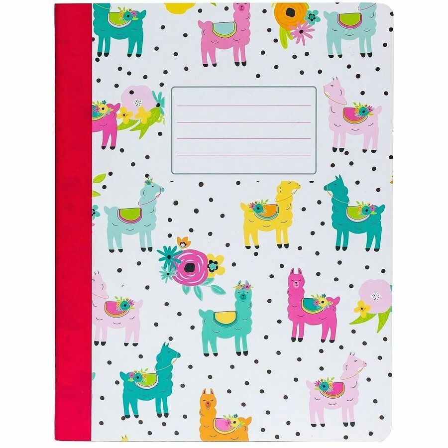 Pukka Pads 3 Pack Composition Books - 140 Pages - Printed - Stitched - College Ruled Front Ruling - 80 g/m² Grammage - 9 3/4" x 7 1/2" Sheet Size - Assorted Cover - 3 / Pack