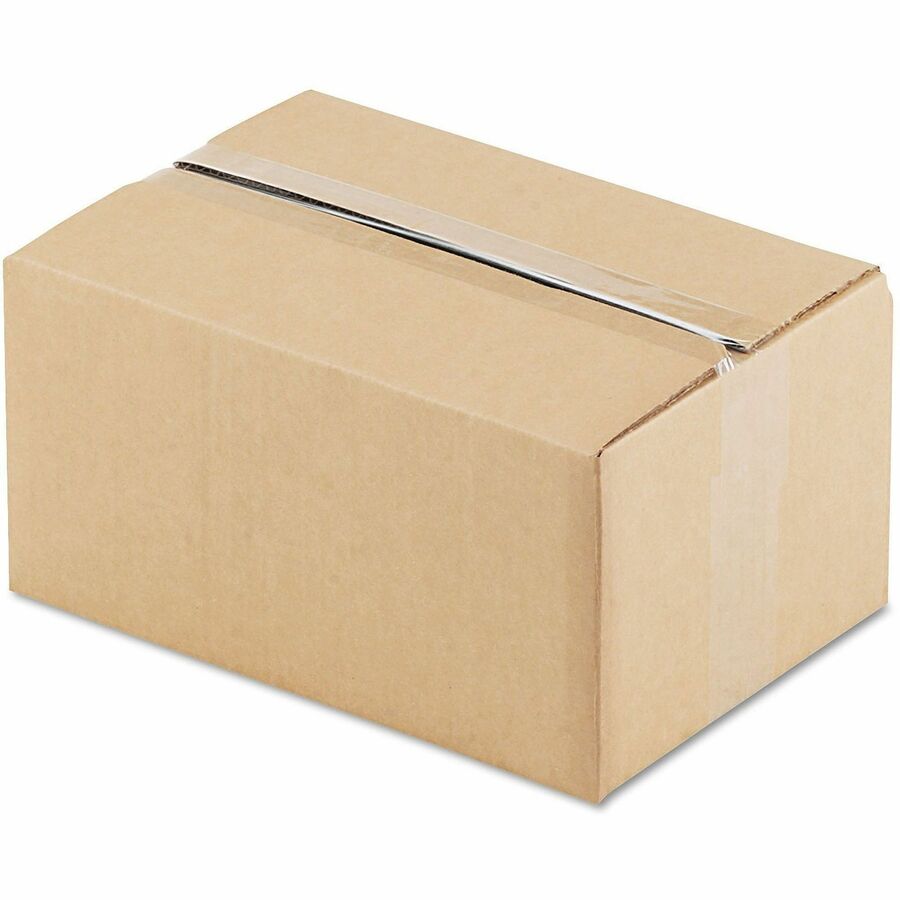 Universal Shipping Case - External Dimensions: 12" Length x 8" Width x 6" Height - Flap Closure - Corrugated Kraft - Brown Kraft - 25 / Bundle