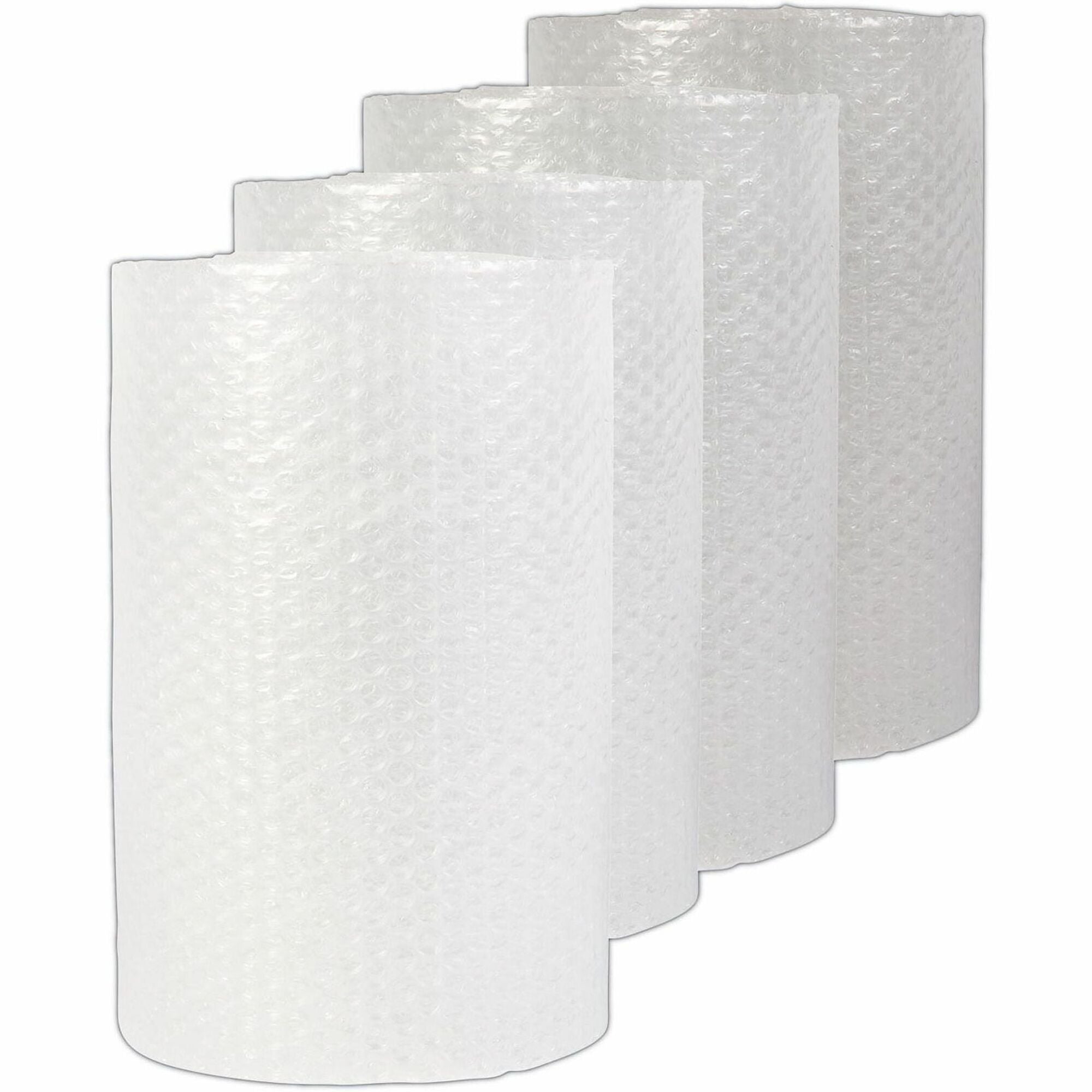 Universal Cushion Wrap - 12" Width x 125 ft Length x 300 mil Thickness - Perforated, Cushioned, Lightweight, Flexible, Shock Resistant, Vibration Resistant, Abrasion Resistant - Clear - 4 / Carton