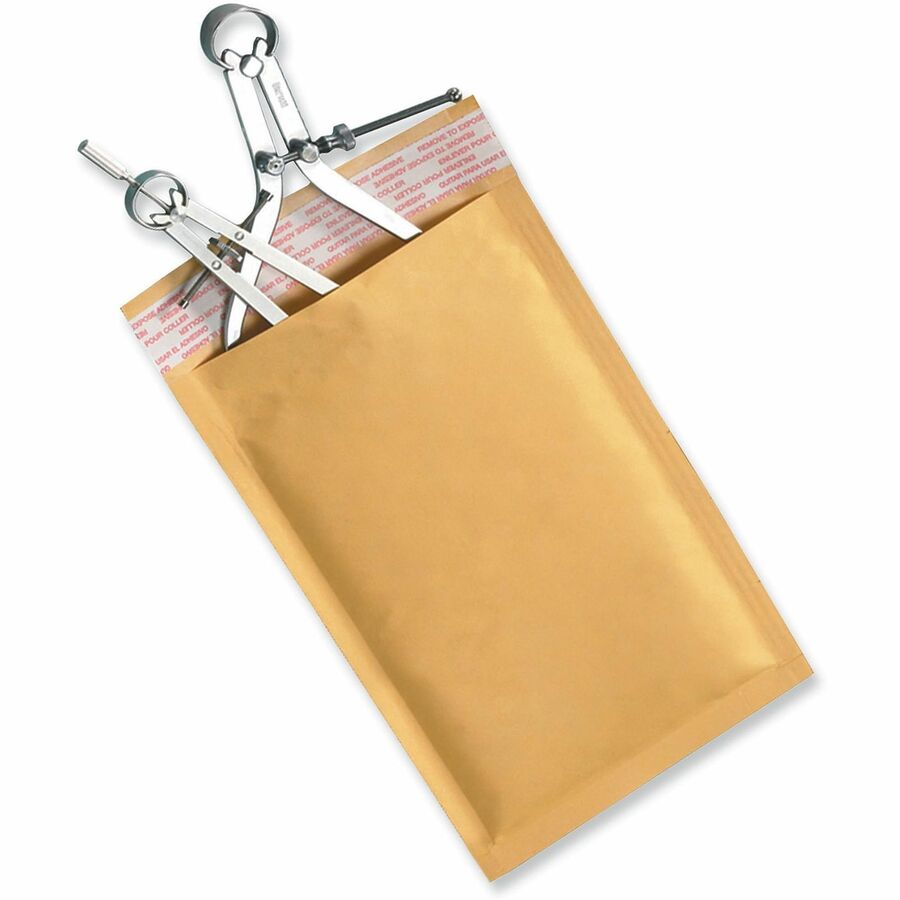 Universal Mailer - Bubble - #0 - Self Adhesive - Golden Yellow Kraft - Kraft Paper - 25 / Carton