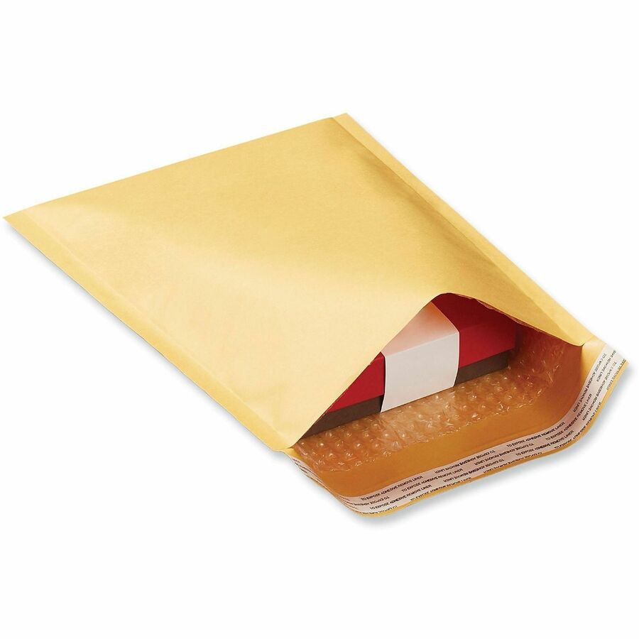 Universal Mailer - Bubble - #6 - Self Adhesive - Golden Yellow Kraft - Kraft Paper - 25 / Carton