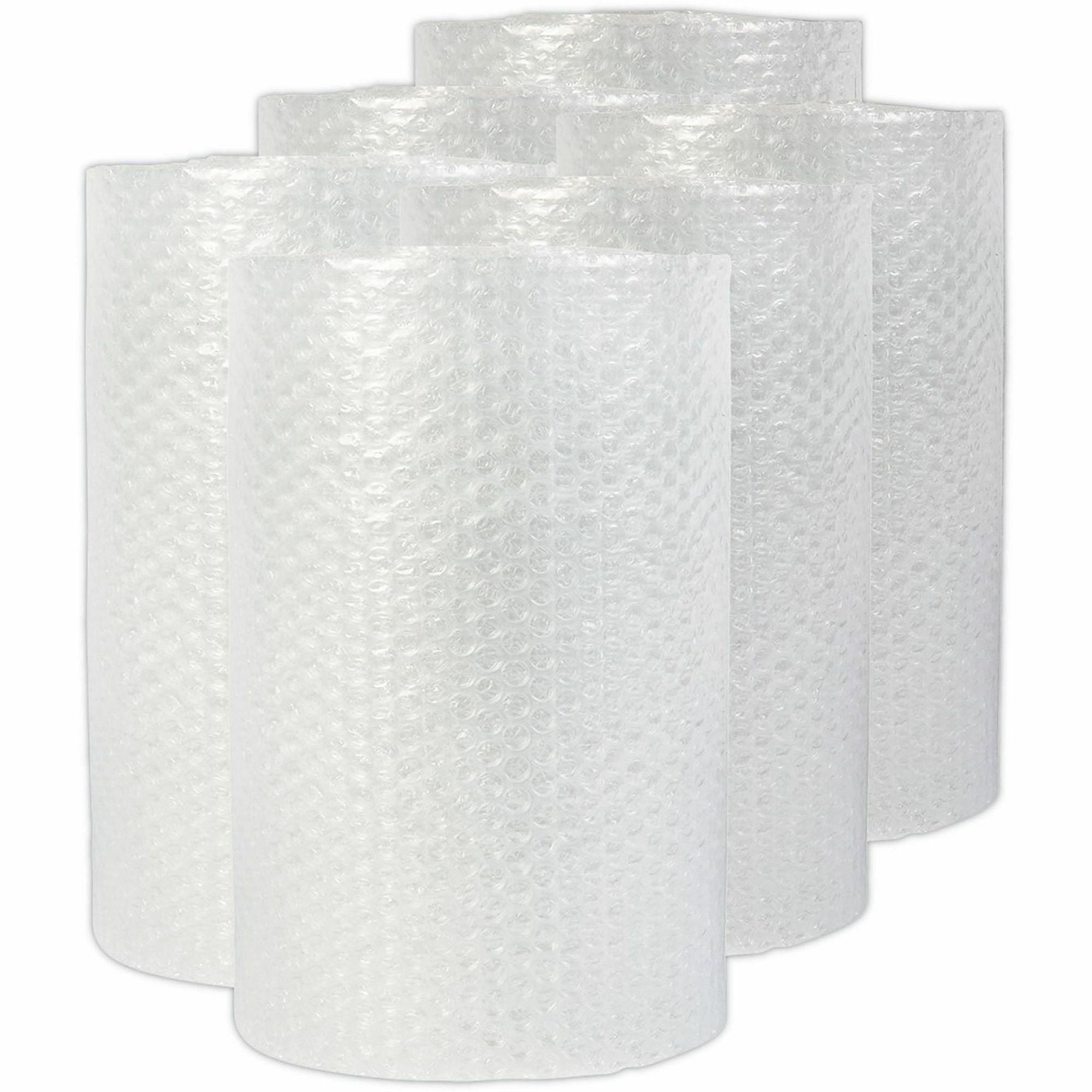 Universal Cushion Wrap - 12" Width x 30 ft Length x 500 mil Thickness - Perforated, Cushioned, Lightweight, Flexible, Shock Resistant, Vibration Resistant, Abrasion Resistant - Clear - 6 / Carton