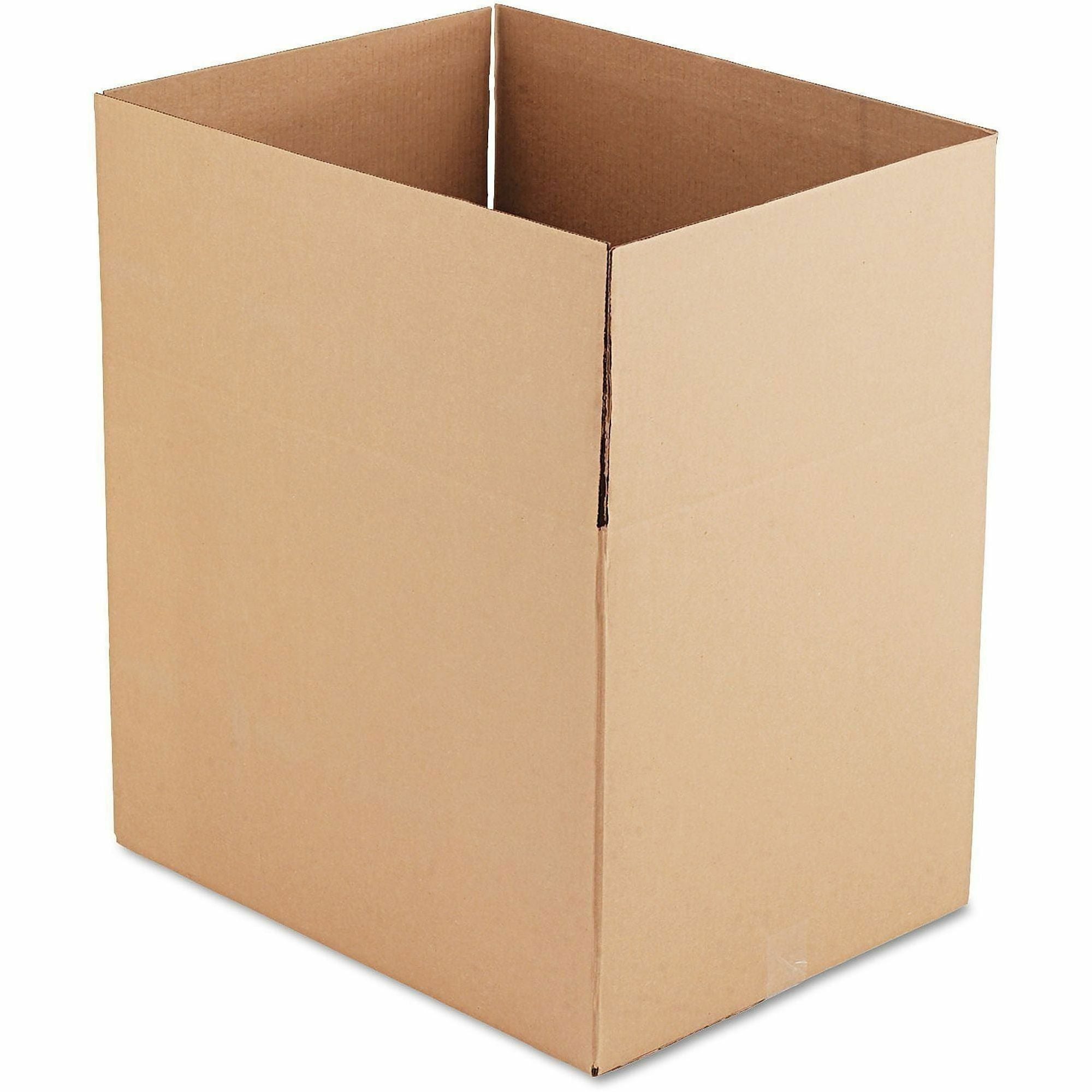 Universal Shipping Case - External Dimensions: 24" Length x 18" Width x 18" Height - Flap Closure - Corrugated Kraft - Brown Kraft - 10 / Bundle