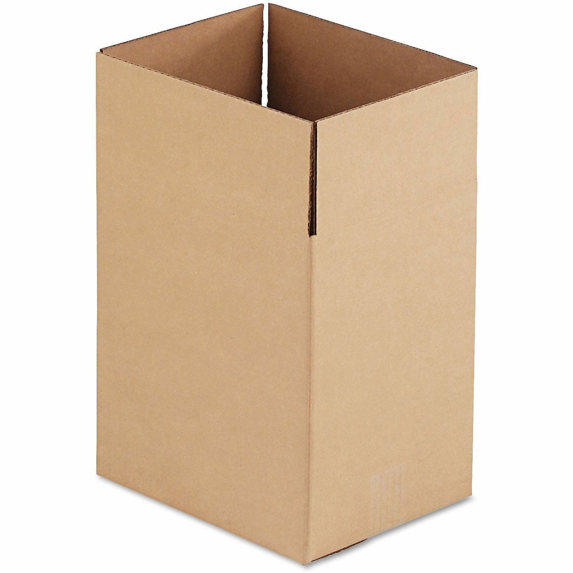 Universal Shipping Case - External Dimensions: 11.3" Length x 8.8" Width x 12" Height - Flap Closure - Corrugated Kraft - Brown Kraft - 25 / Bundle