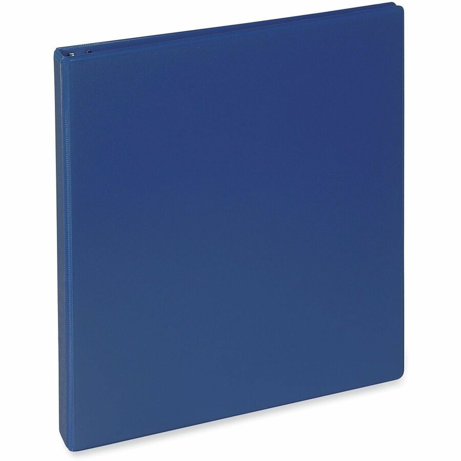 Universal Slant D-Ring View Binder, 3 Rings, 1.5" Capacity, 11 x 8.5, Navy Blue - 1 1/2" Binder Capacity - Letter - 8 1/2" x 11" Sheet Size - 350 Sheet Capacity - 3 Ring(s) - Fastener(s): Ring - Pocket(s): 2, Inside Front & Back - Polypropylene - Navy ...