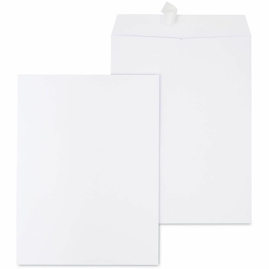 Universal Envelope - Catalog - #10 1/2 - 28 lb - Self Adhesive - White - Paper Stock - 250 / Box