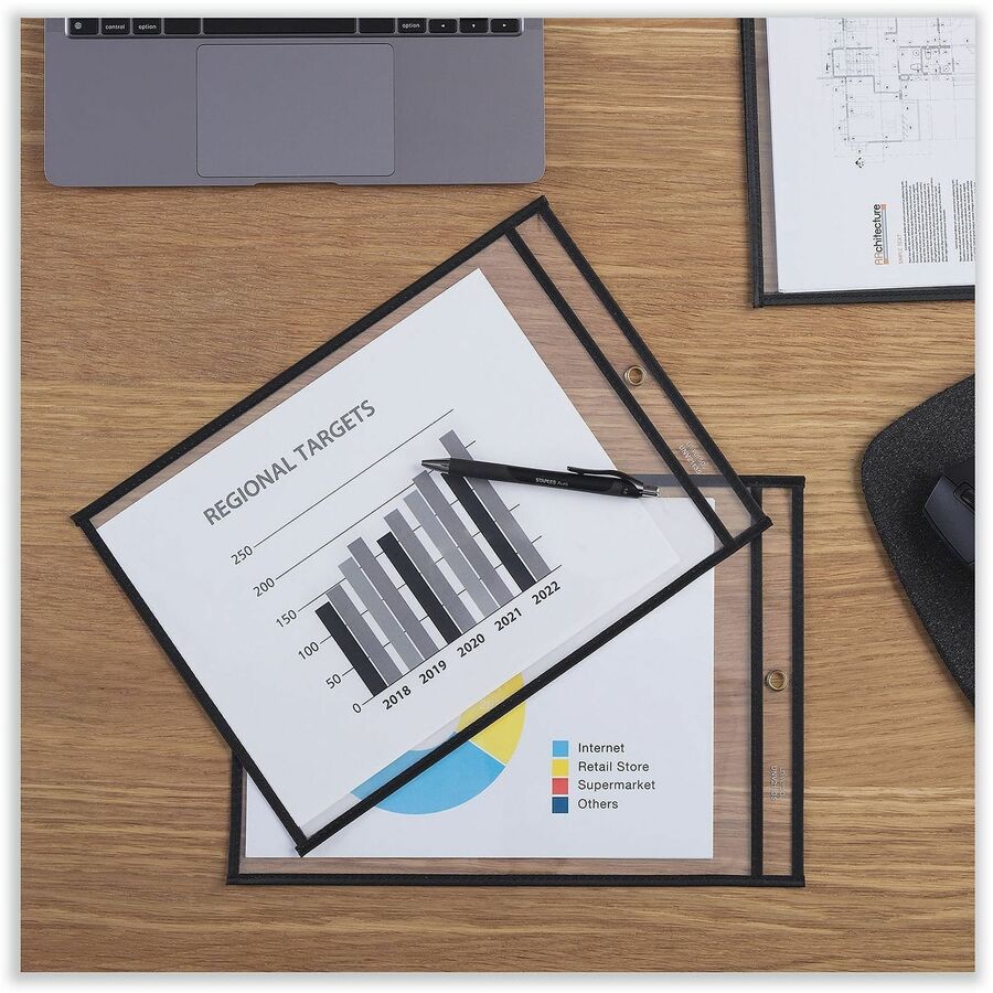 Universal Ticket Holder - Vinyl - Clear - Heavy Duty - 25 / Pack