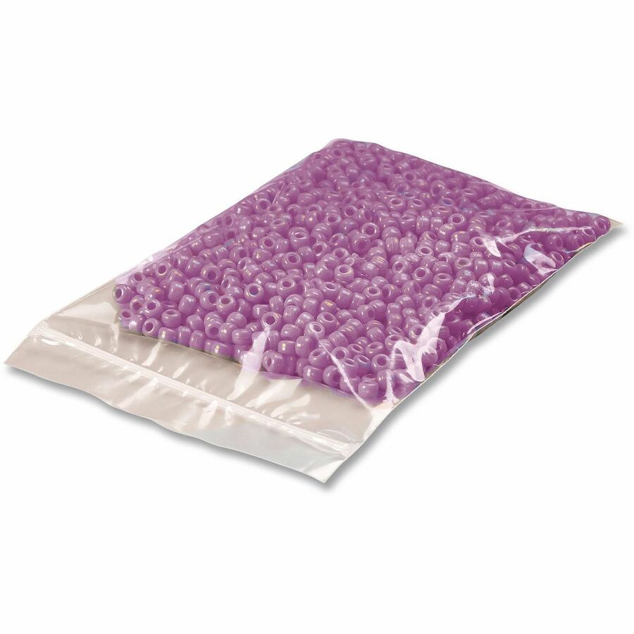 Universal Reclosable Poly Bags, Zipper-Style Closure, 2 mil, 2" x 3" , Clear, 1,000/Carton - 2" Width x 2 mil (51 Micron) Thickness - Zipper Closure - Clear - Polyethylene - Small Parts, General Purpose, Sample, Jewelry - 1000 / Carton