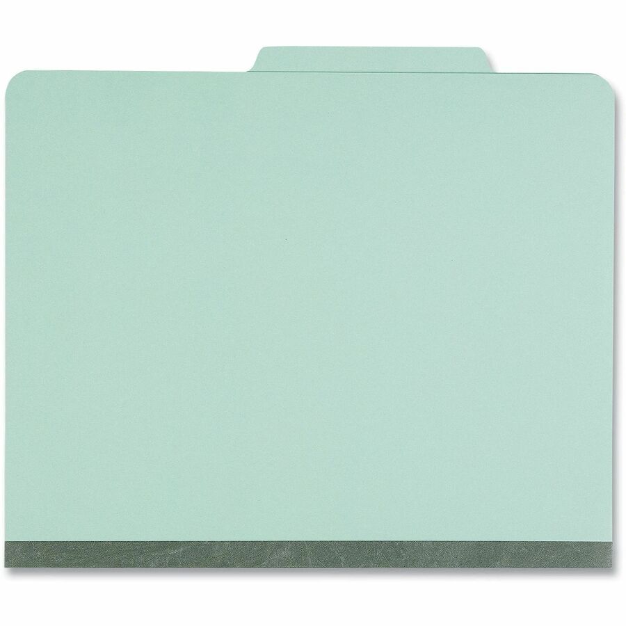 Universal 2/5 Tab Cut Letter Classification Folder - 8 1/2" x 11" - 2 1/2" Expansion - 6 Fastener(s) - 2" Fastener Capacity - Top Tab Location - Assorted Tab Position - 2 Divider(s) - Light Green - 20 Box