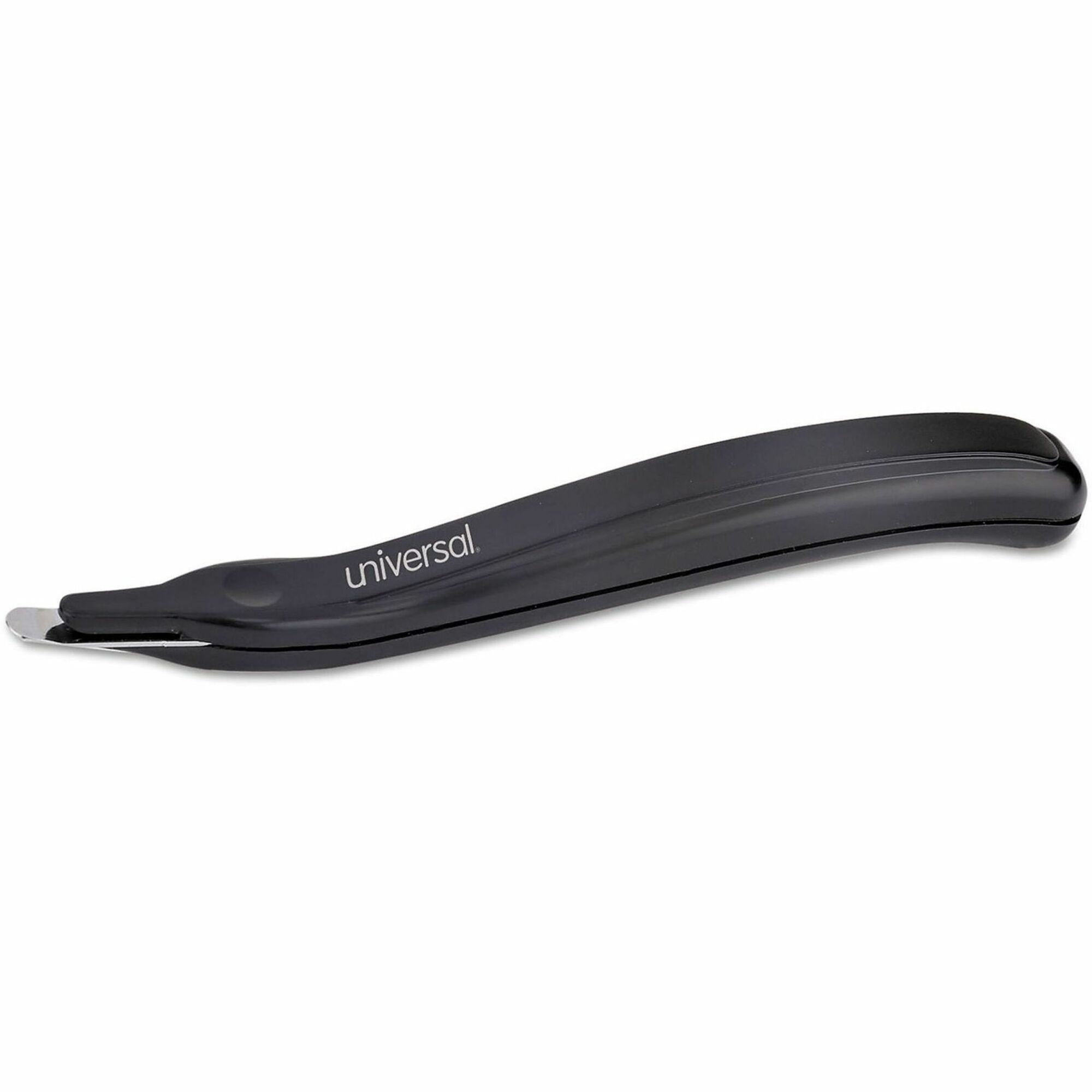 Universal Staple Remover - Plastic, Metal - Black - Comfortable Grip, Built-in Magnet - 1 Each
