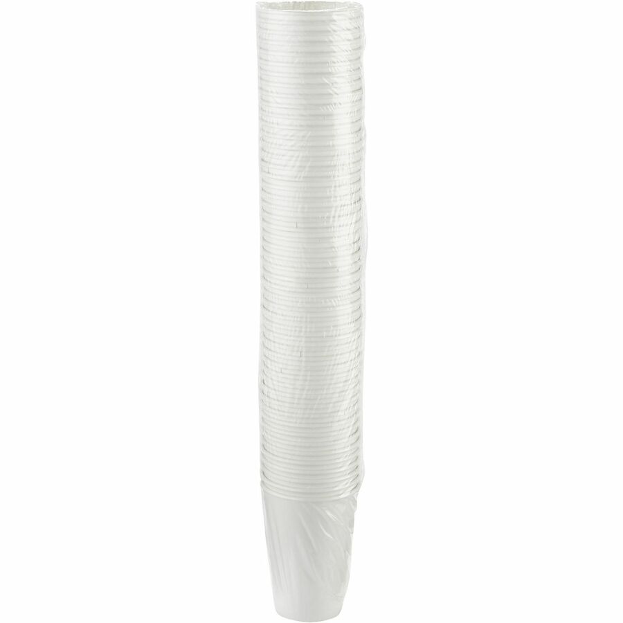 Dixie 16 Ounce Paper Hot Cups, White, 20 Packs / 50 Count Per Pack - 16 fl oz - White - Paper - Beverage, Hot Drink - 50 Cups/Pack - 20 Pack