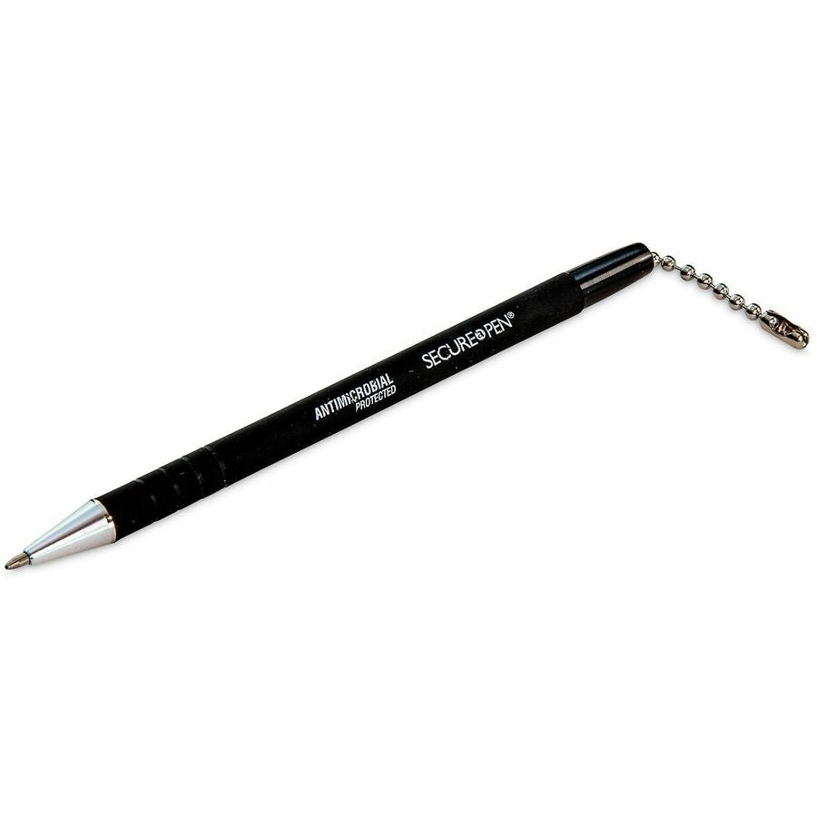 ControlTek Secure-A-Pen Replacement Pens - 1 mm Medium Pen Point - Black Ink - Writing - 1 Each